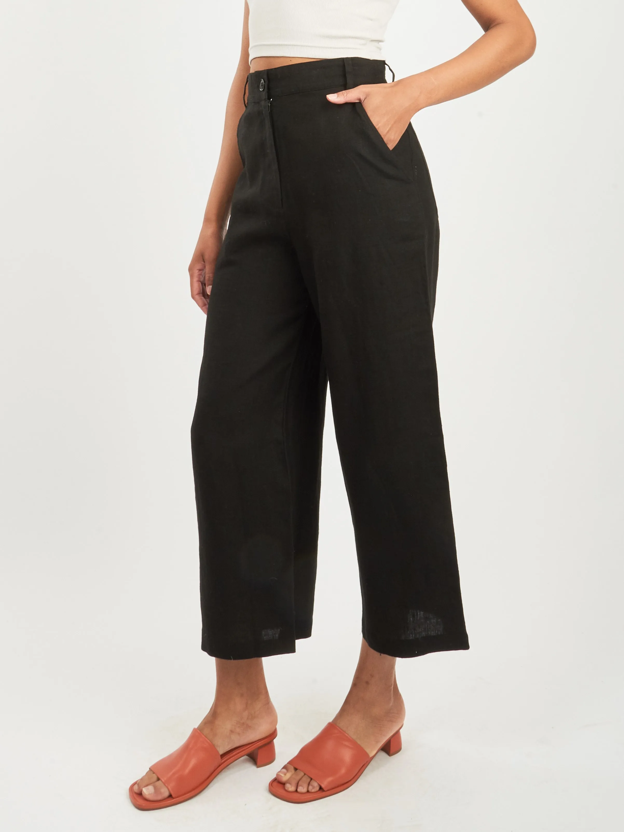 Black Avery Trouser sold by Frances May Houseline product image thumbnail 2