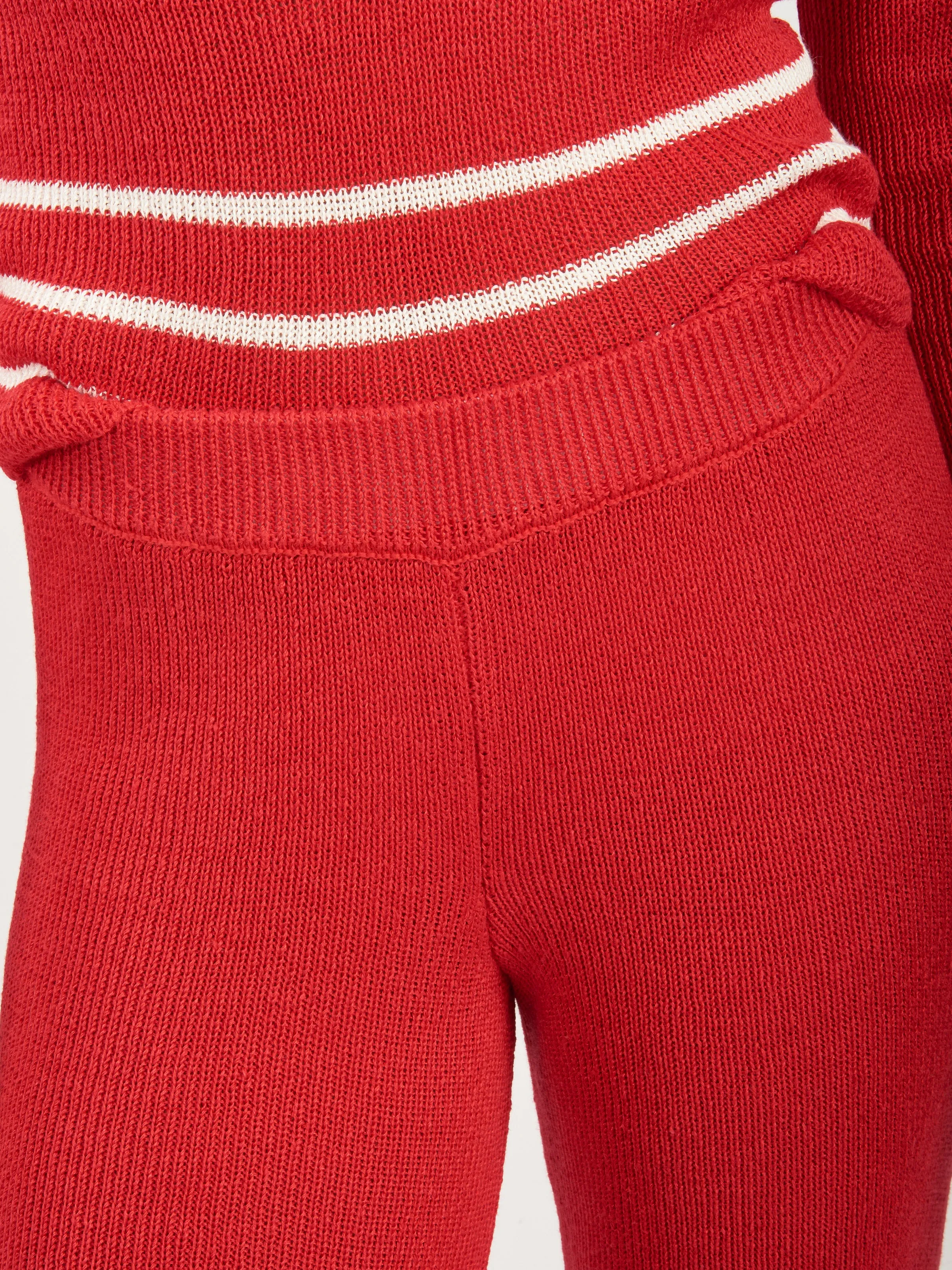 Red Quincy Stripe Jogger sold by Frances May Houseline product image thumbnail 3