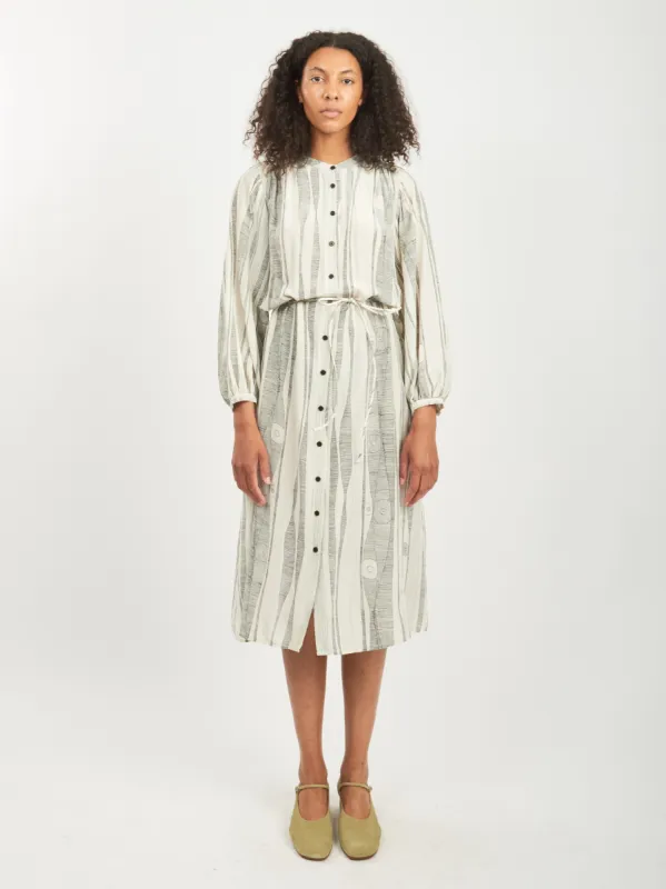 Dirty White/Black Print Vanessa Dress made by Raquel Allegra