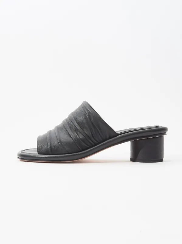 Black Ruche Slide sold by Frances May Houseline