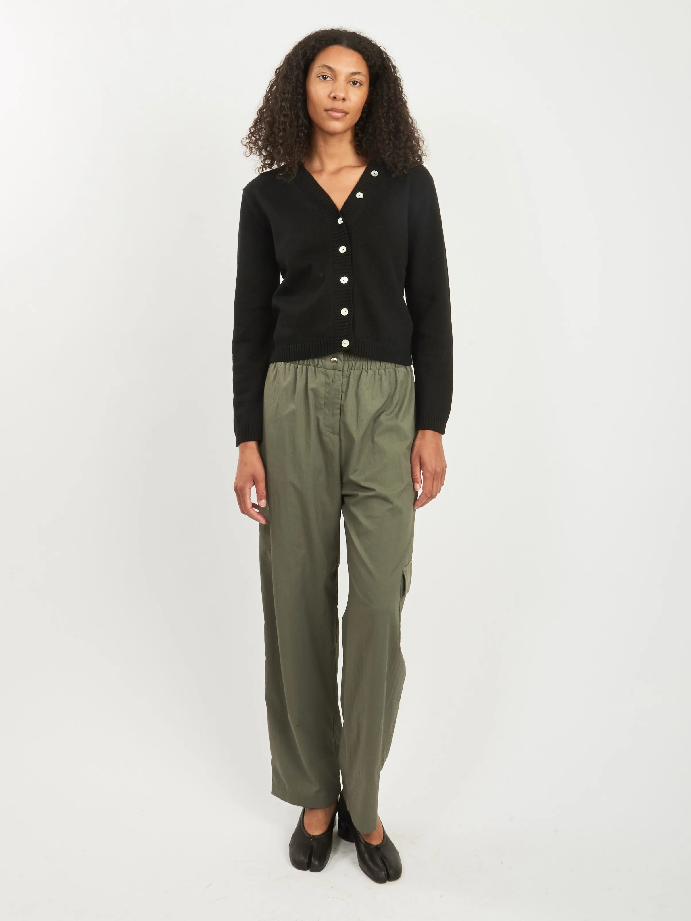 Olive Cargo Pants sold by Frances May Houseline