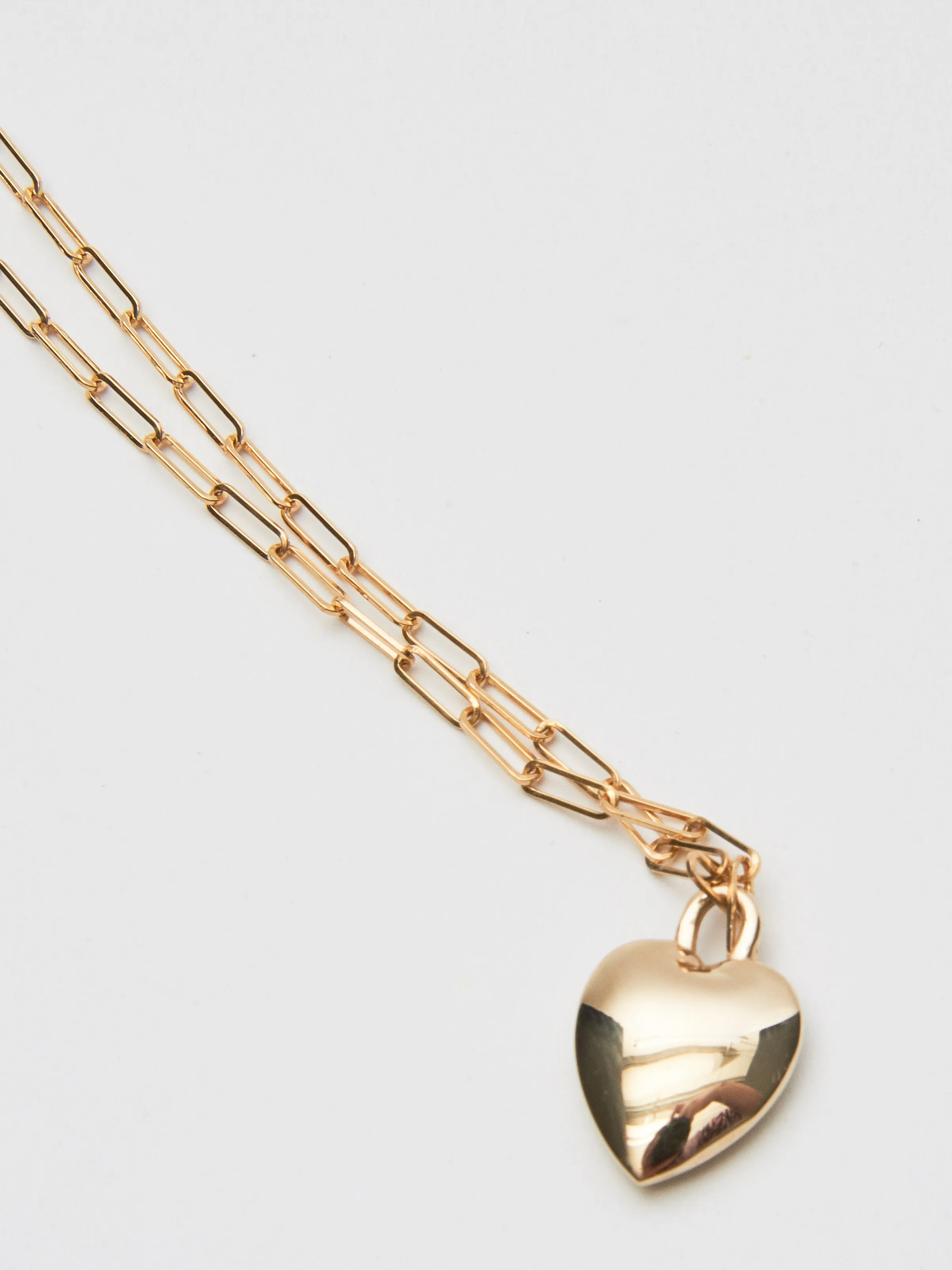 Red G Enamel Heart Initial Pendant sold by Frances May Houseline product image thumbnail 4