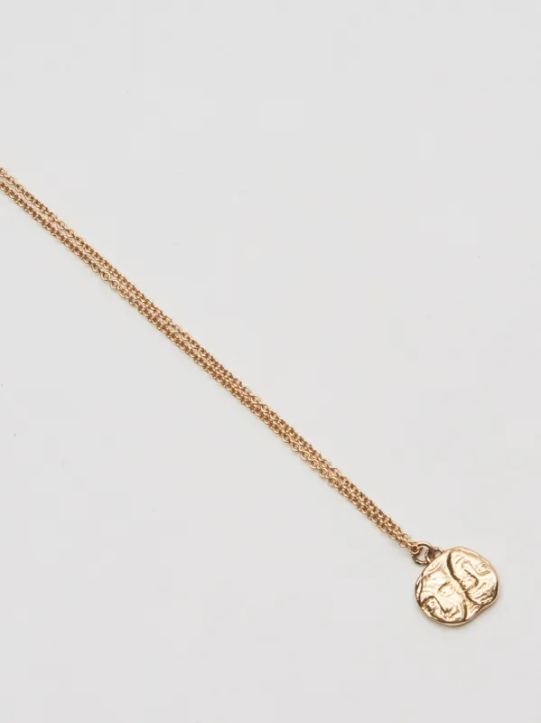 Gemini Greek Coin Pendant sold by Frances May Houseline