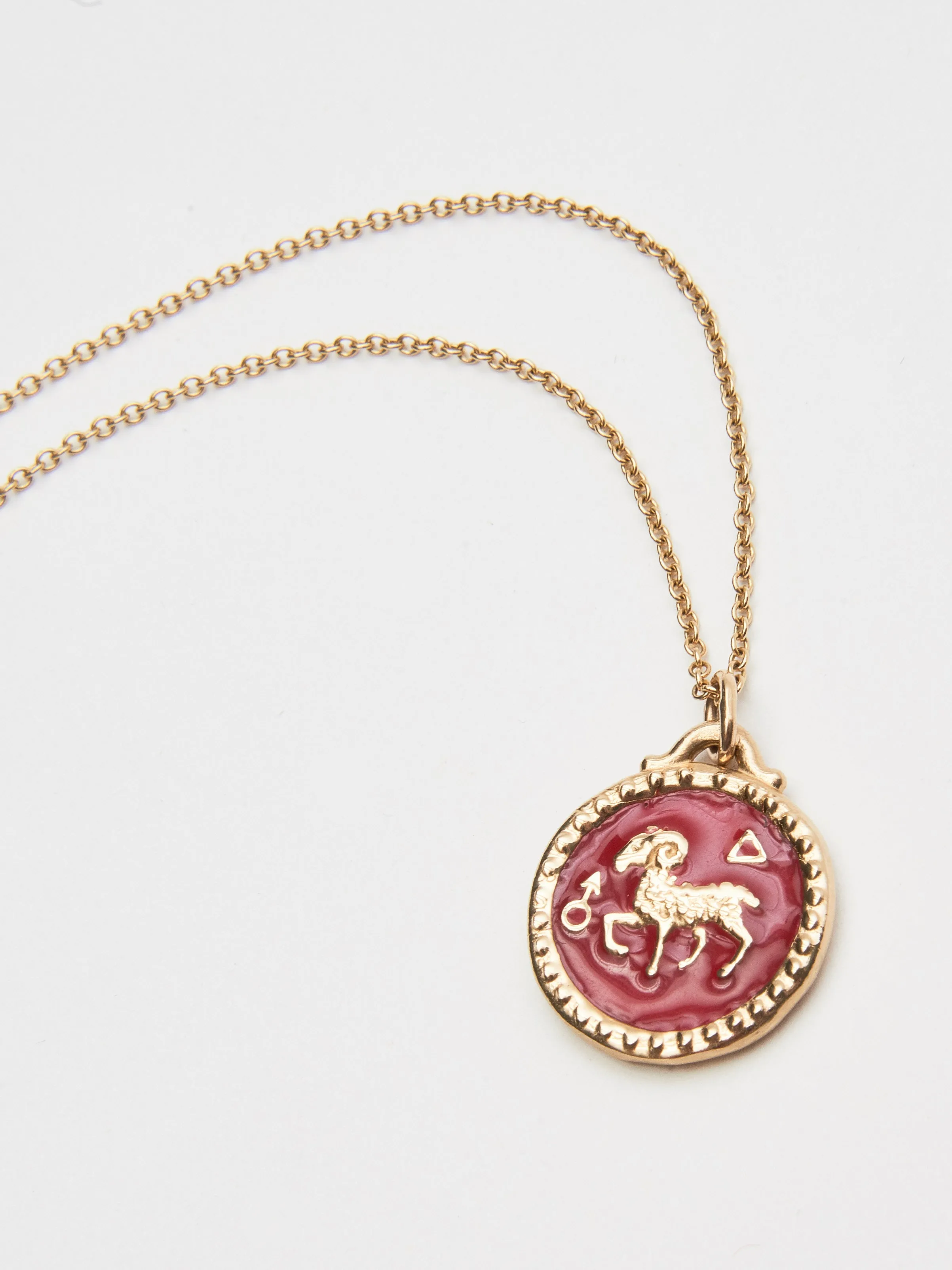 Aries Pendant - Red Enamel sold by Frances May Houseline product image thumbnail 3