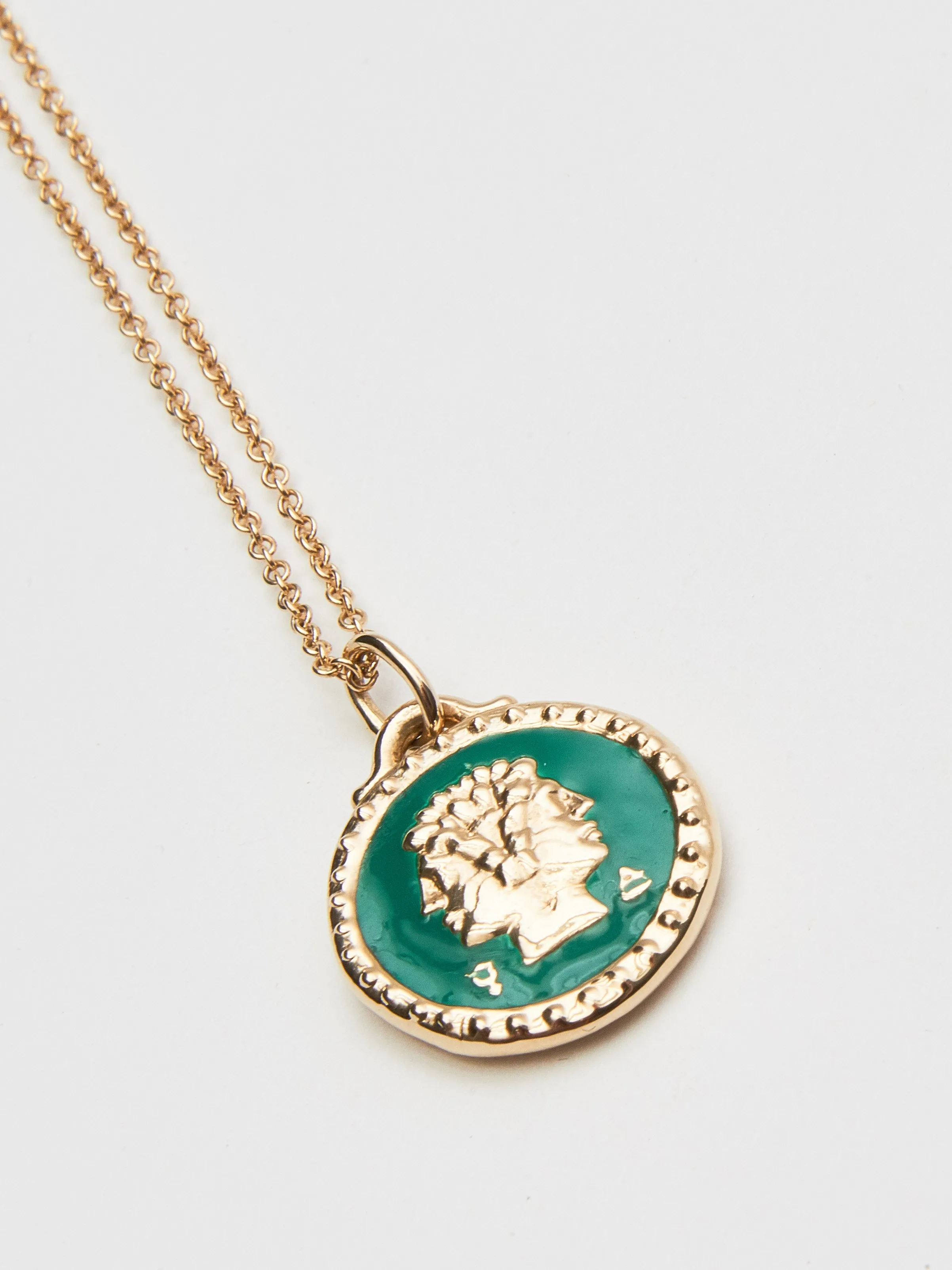 Gemini Pendant - Green Enamel sold by Frances May Houseline product image thumbnail 3
