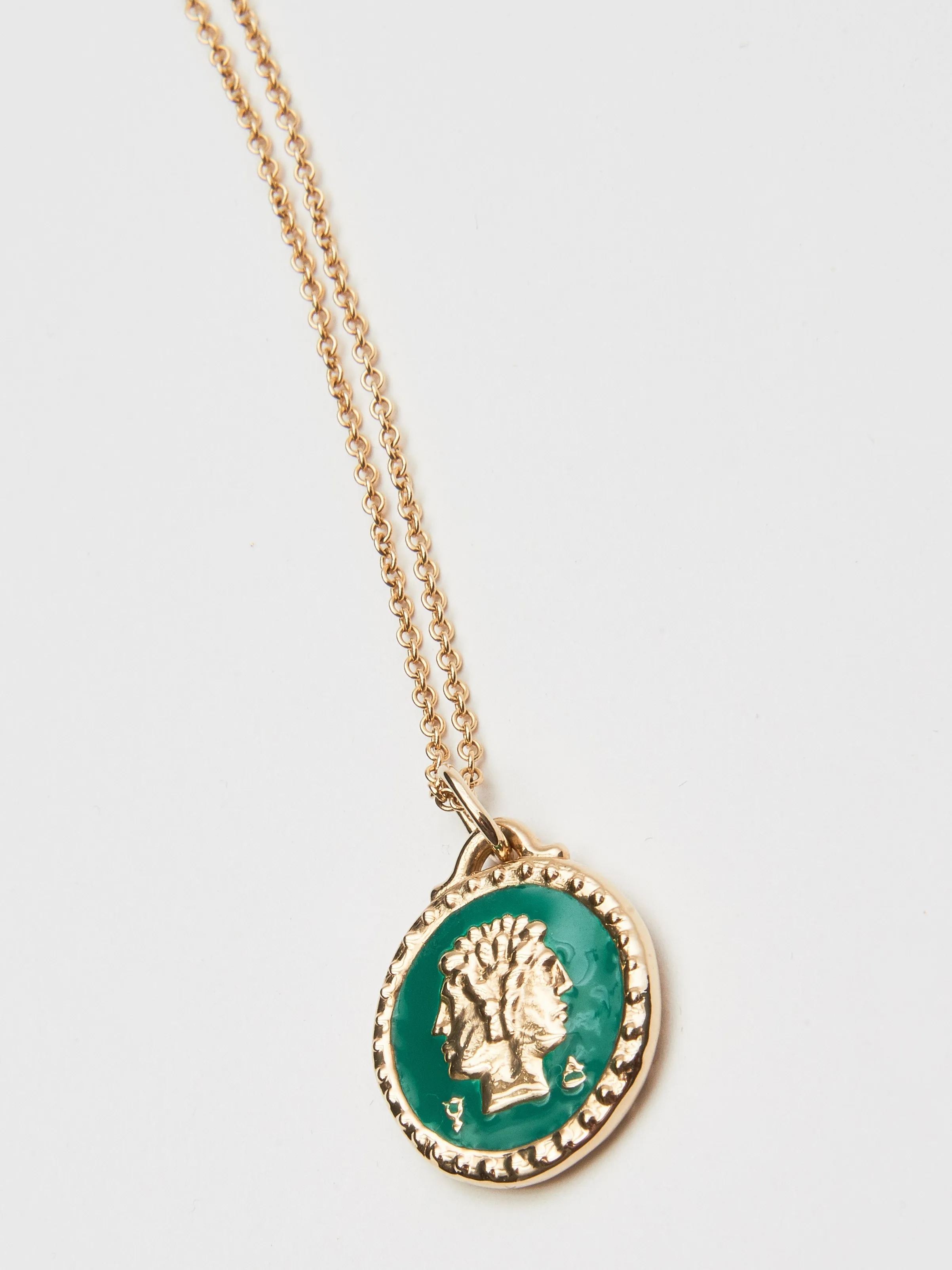 Gemini Pendant - Green Enamel sold by Frances May Houseline product image thumbnail 5
