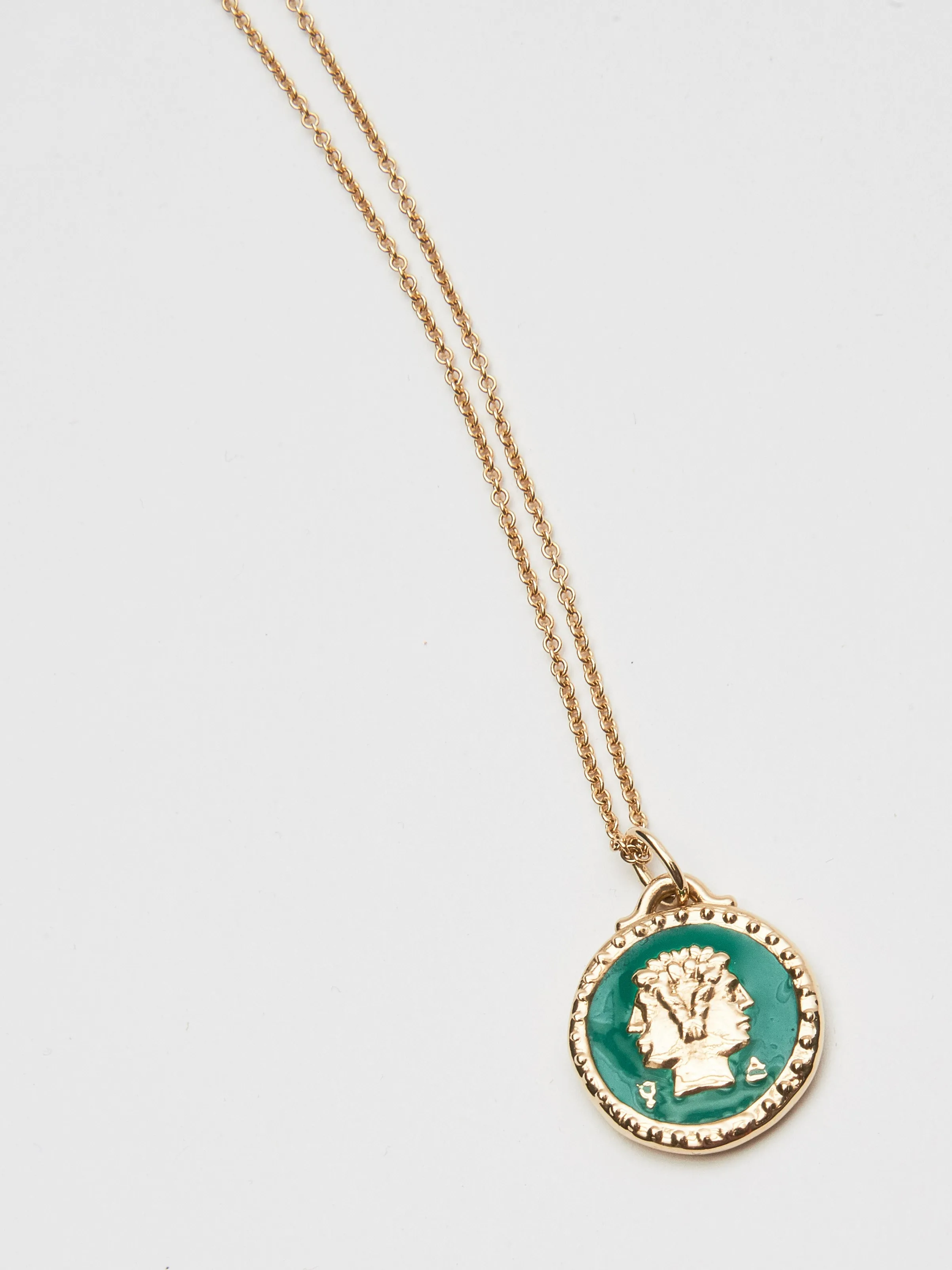 Gemini Pendant - Green Enamel sold by Frances May Houseline product image thumbnail 2