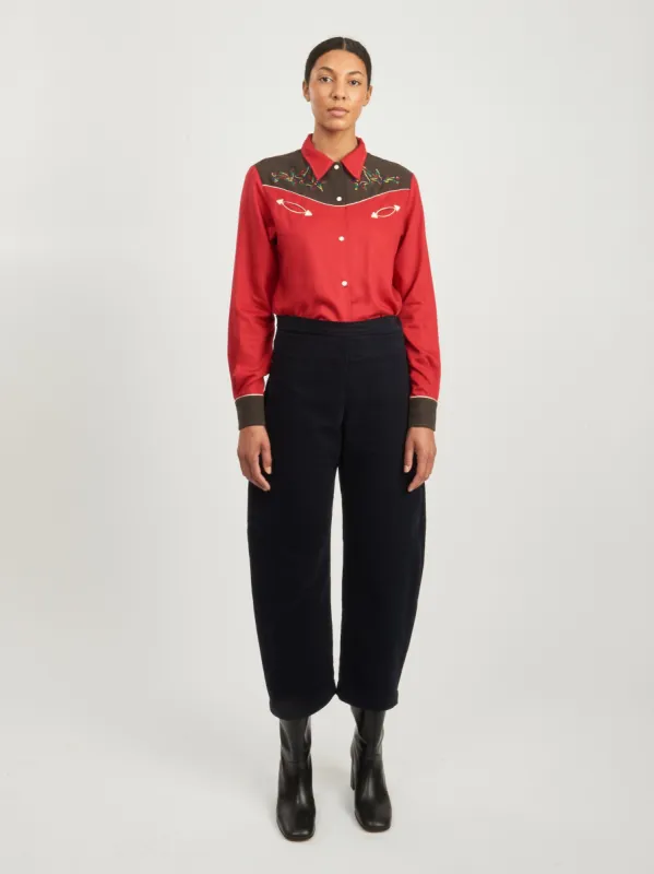 Red Jumper Western Shirt sold by Frances May Houseline
