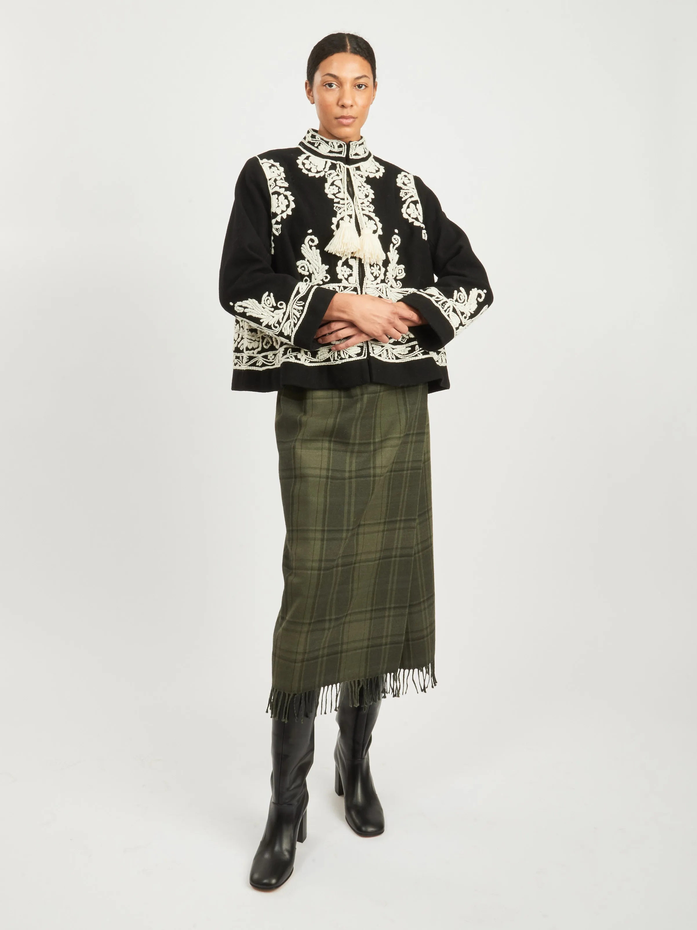 Ecru Estate Jacket sold by Frances May Houseline