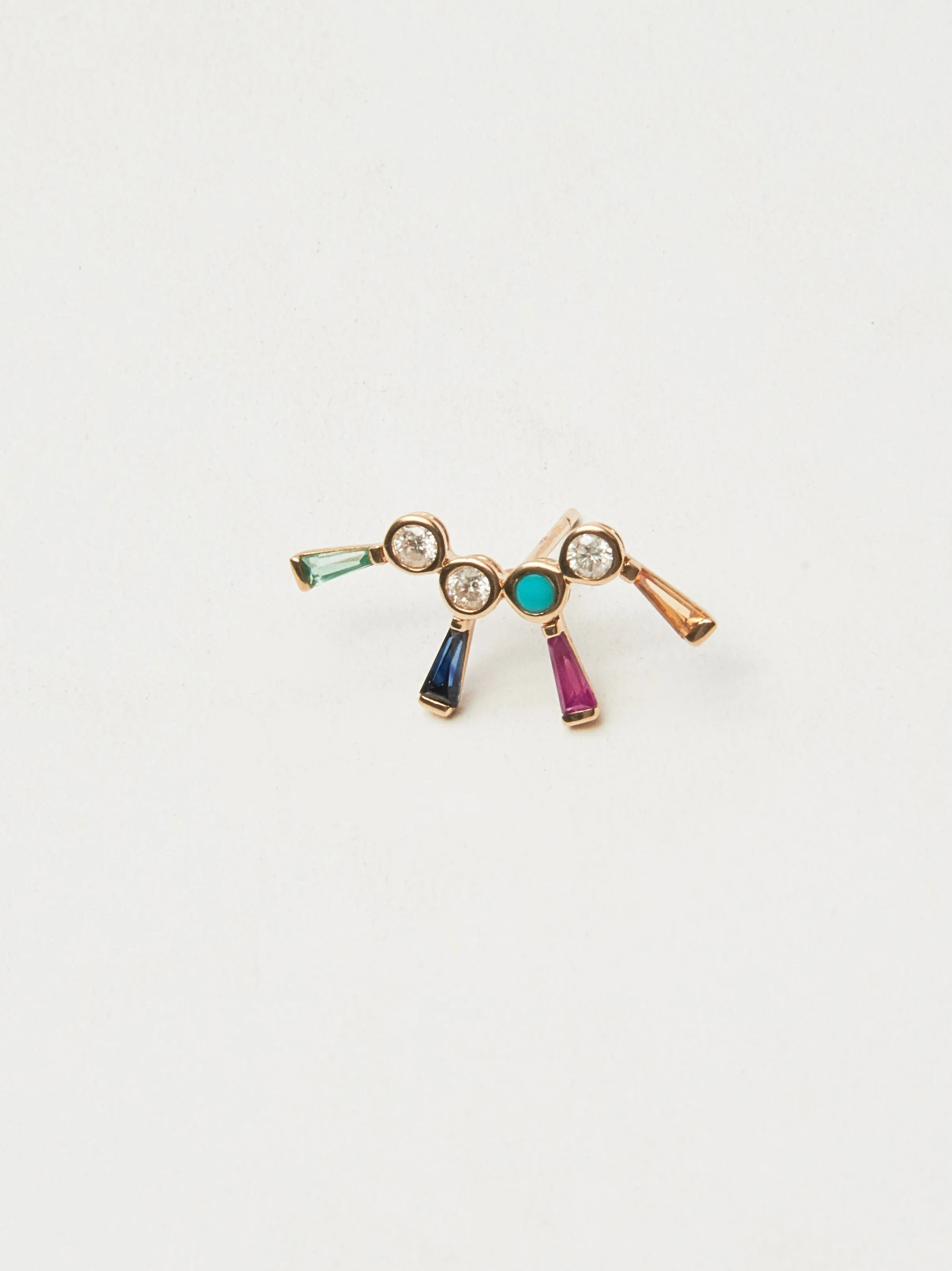 Rainbow Burst Stud (Single) sold by Frances May Houseline product image thumbnail 3