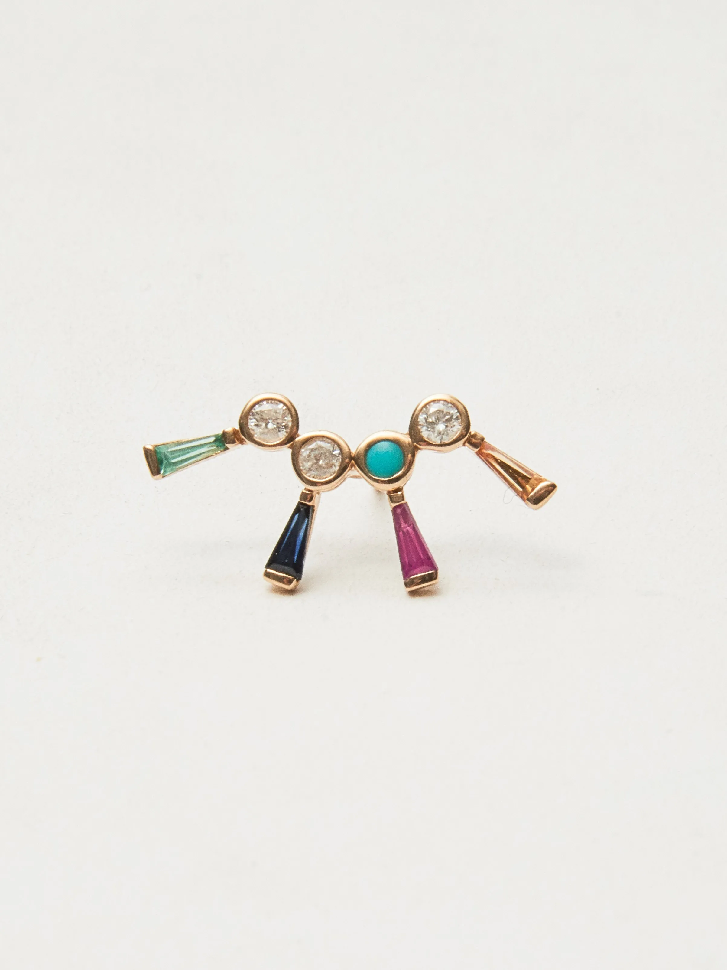 Rainbow Burst Stud (Single) sold by Frances May Houseline product image thumbnail 2