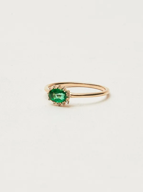 Diana Ring W/ Green Topaz made by Frances May Houseline