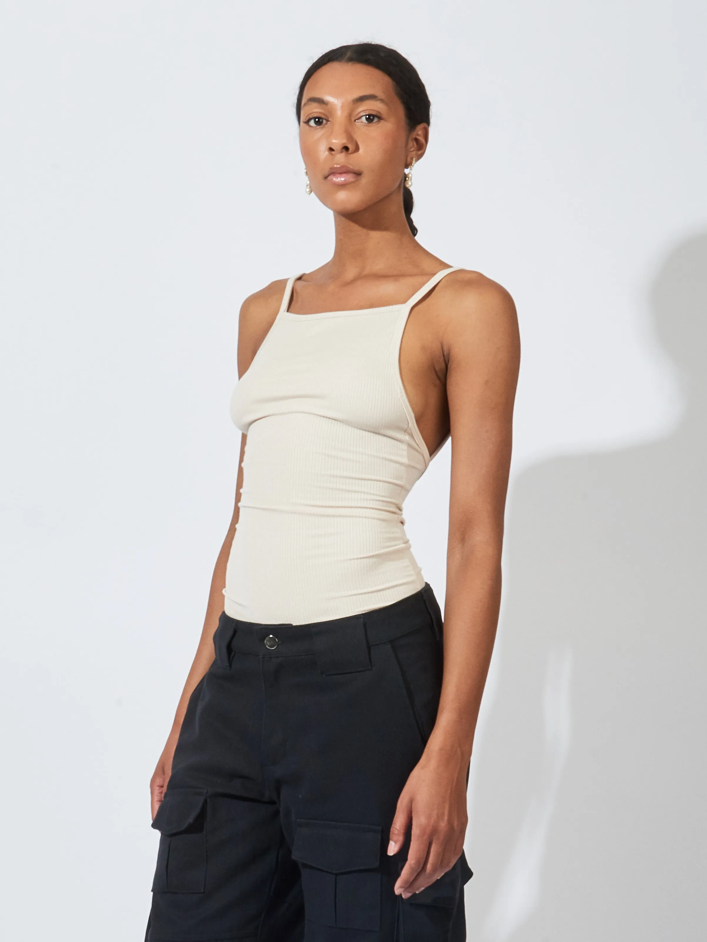 Sand Othella Tank Top sold by Frances May Houseline product image thumbnail 2