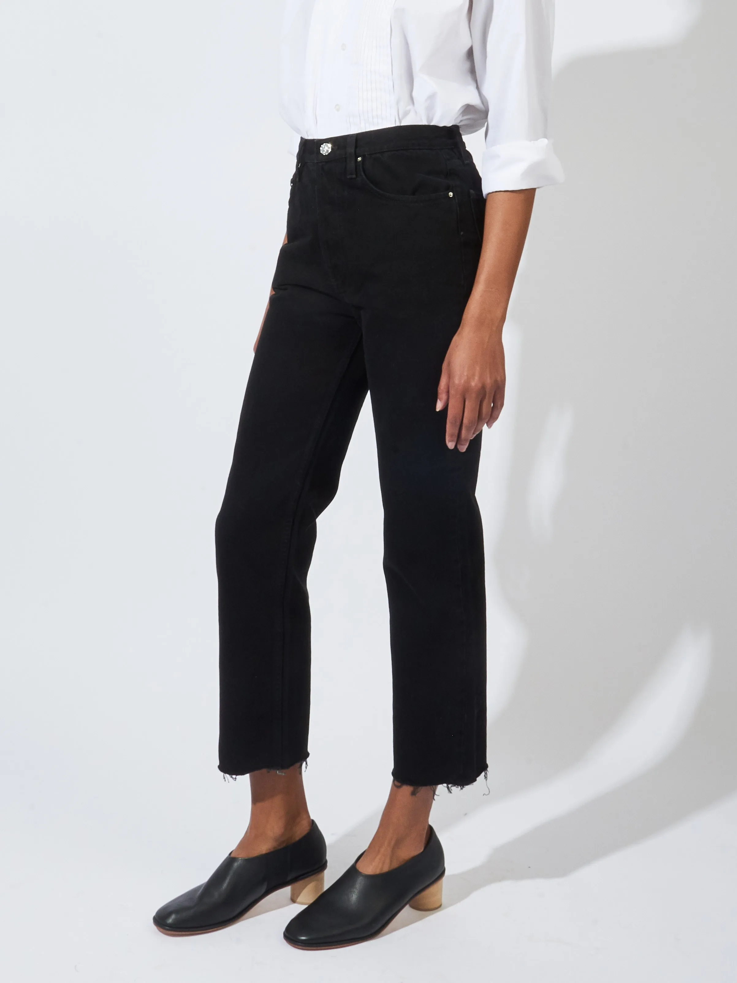 Black Classic Cut Denim sold by Frances May Houseline product image thumbnail 2