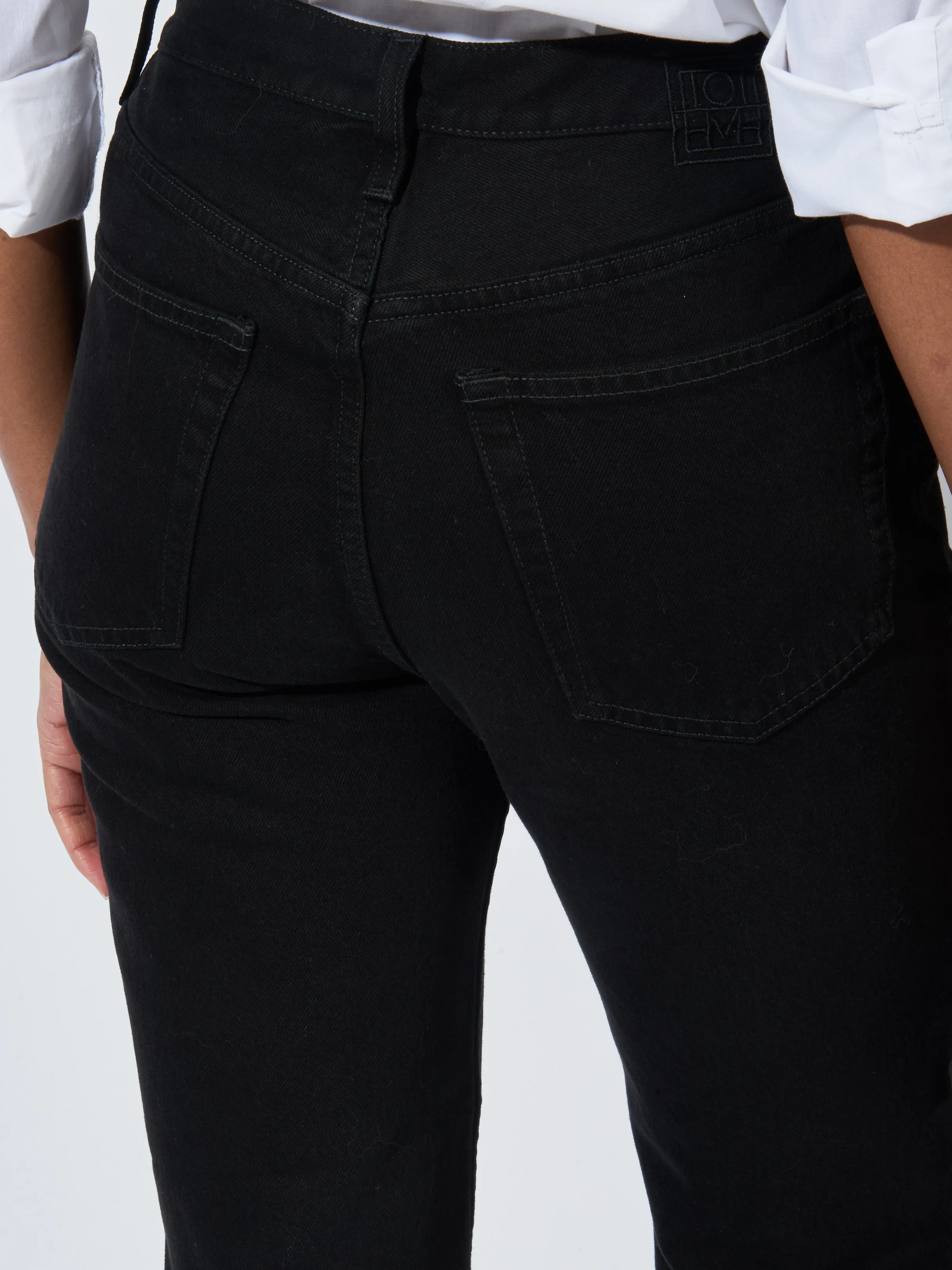 Black Classic Cut Denim sold by Frances May Houseline product image thumbnail 4