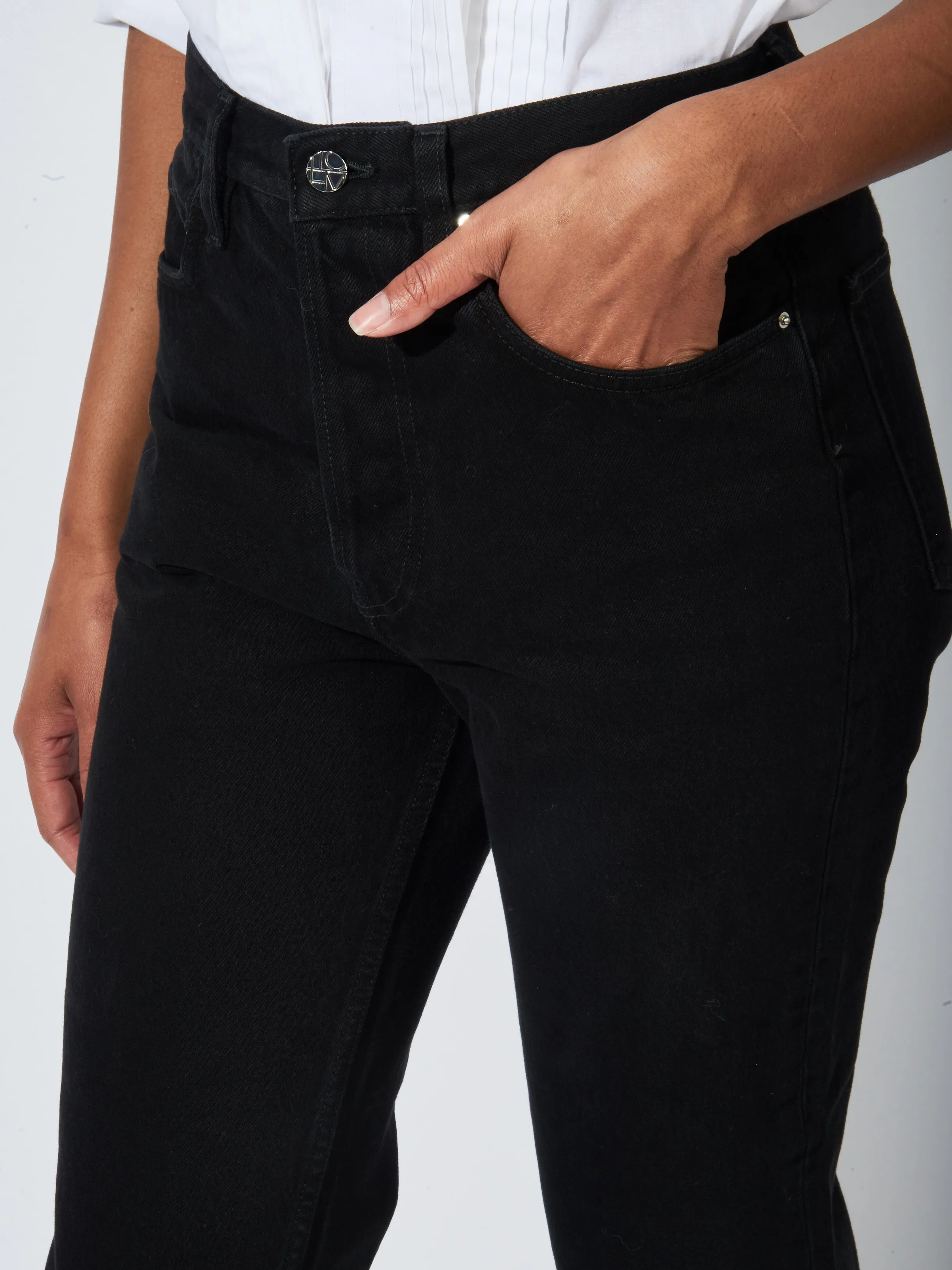 Black Classic Cut Denim sold by Frances May Houseline product image thumbnail 3
