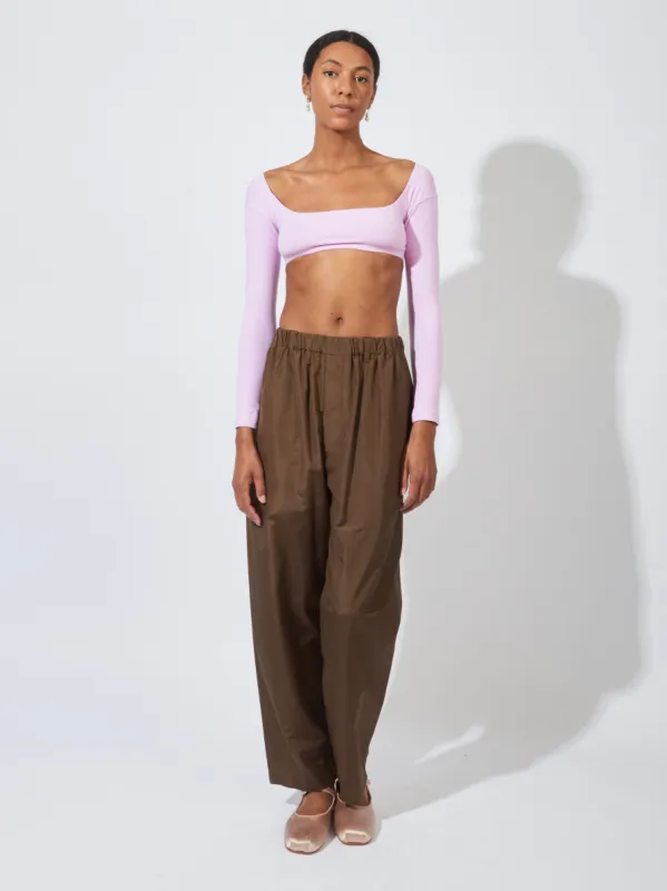 Orchid El Tigre Chiquito L/S Crop Top sold by Frances May Houseline