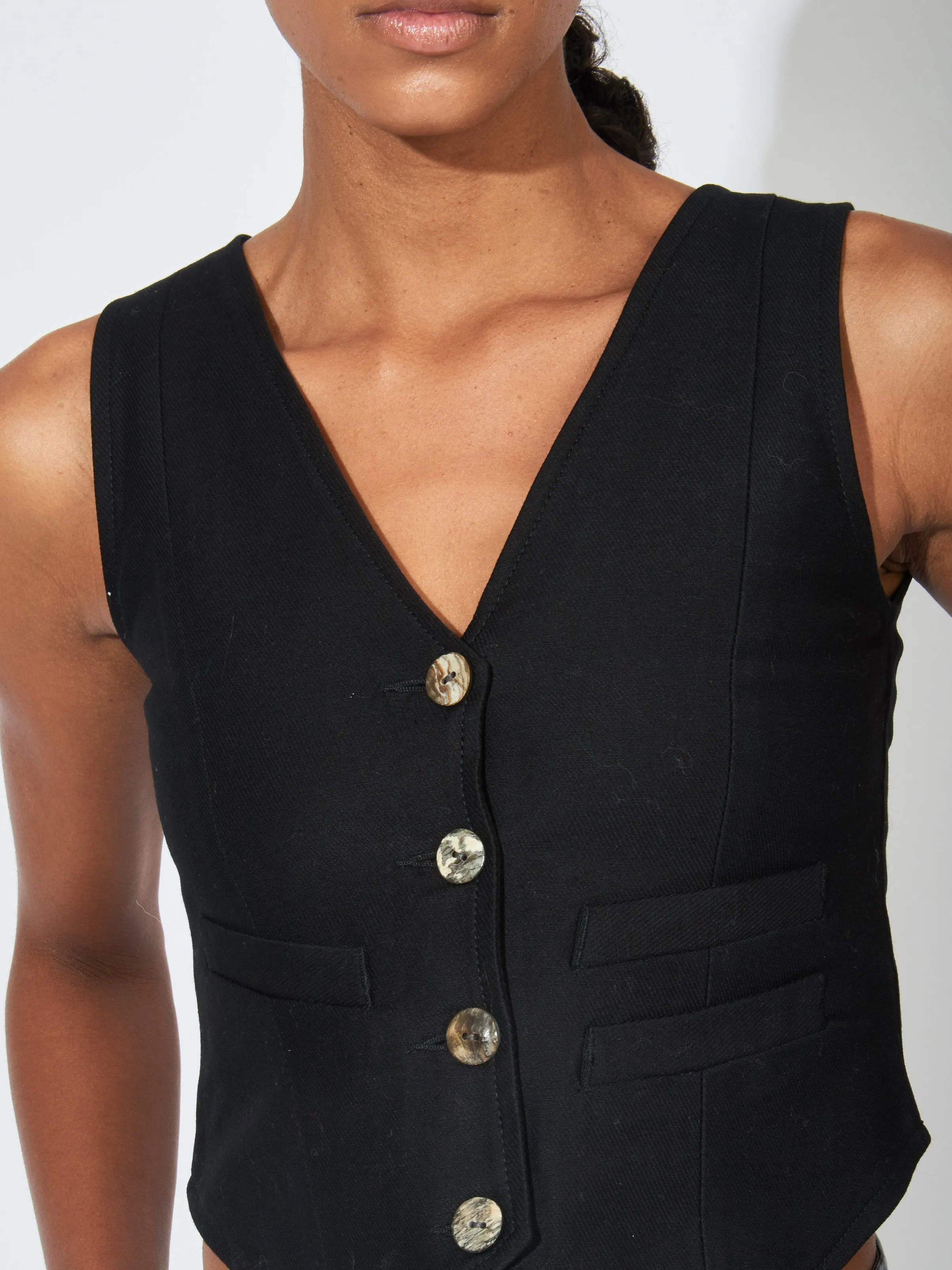 Noir Farra Vest sold by Frances May Houseline product image thumbnail 4