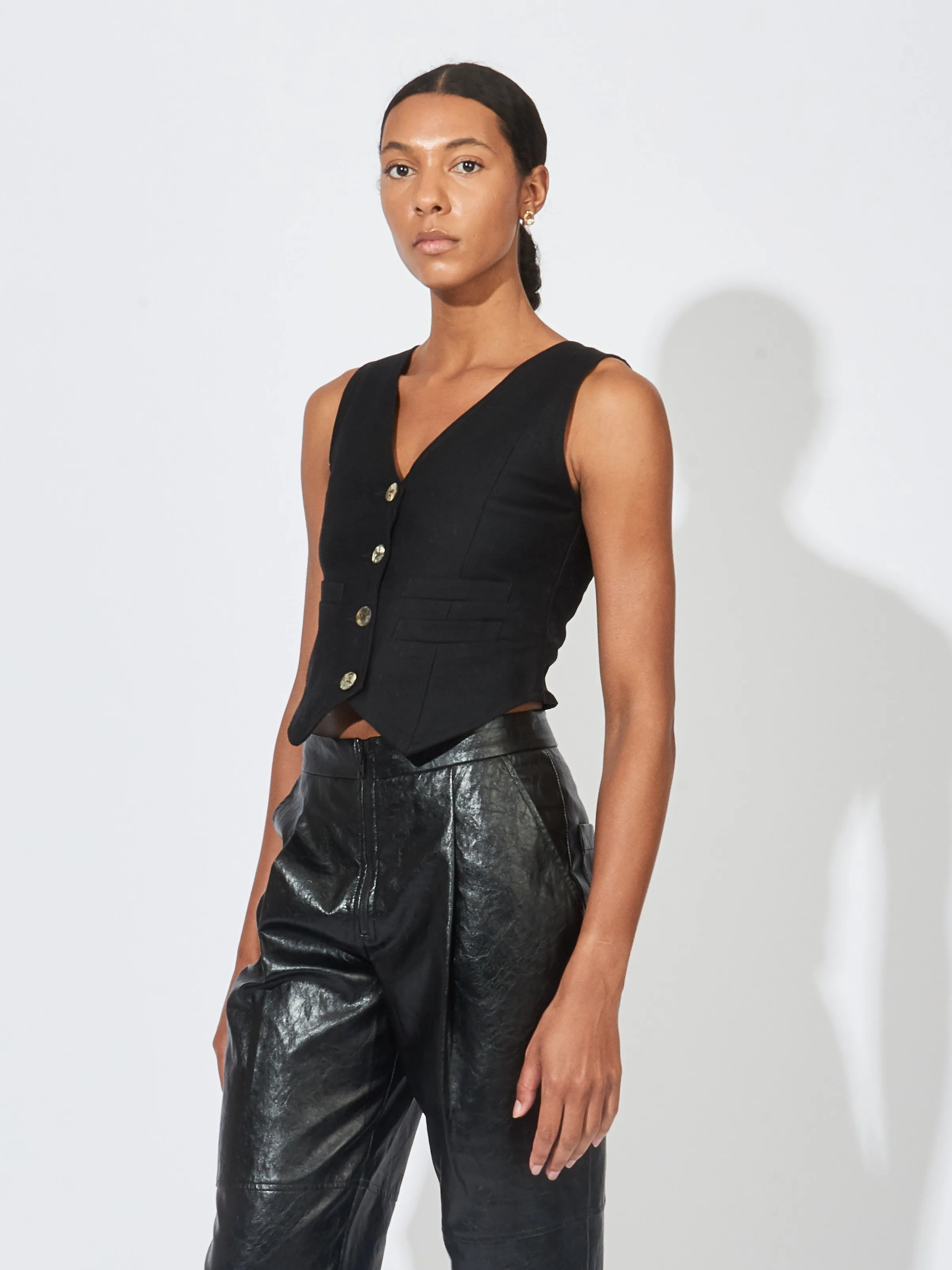 Noir Farra Vest sold by Frances May Houseline product image thumbnail 2