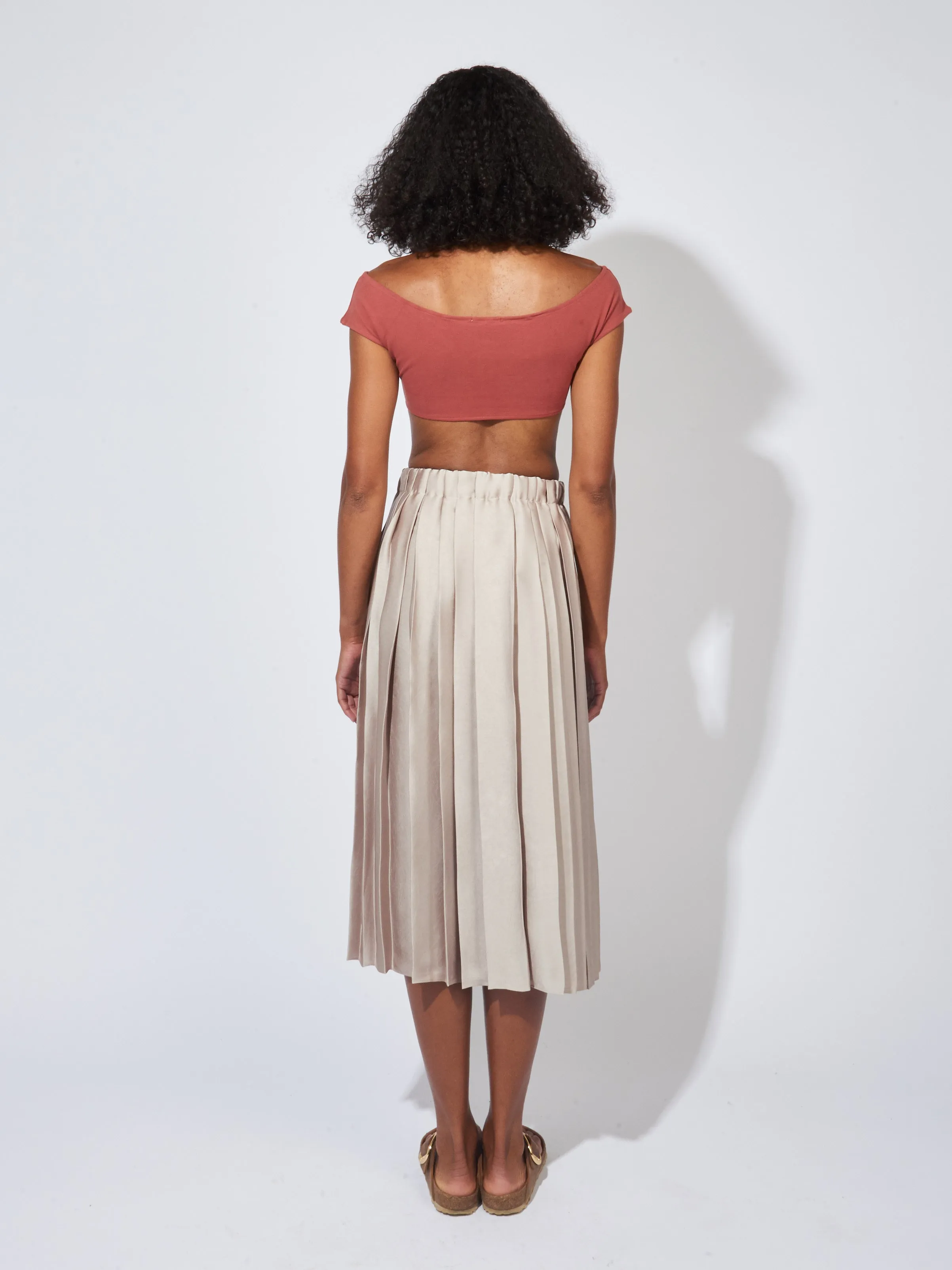 Red Clay Salinas Crop Top sold by Frances May Houseline product image thumbnail 5