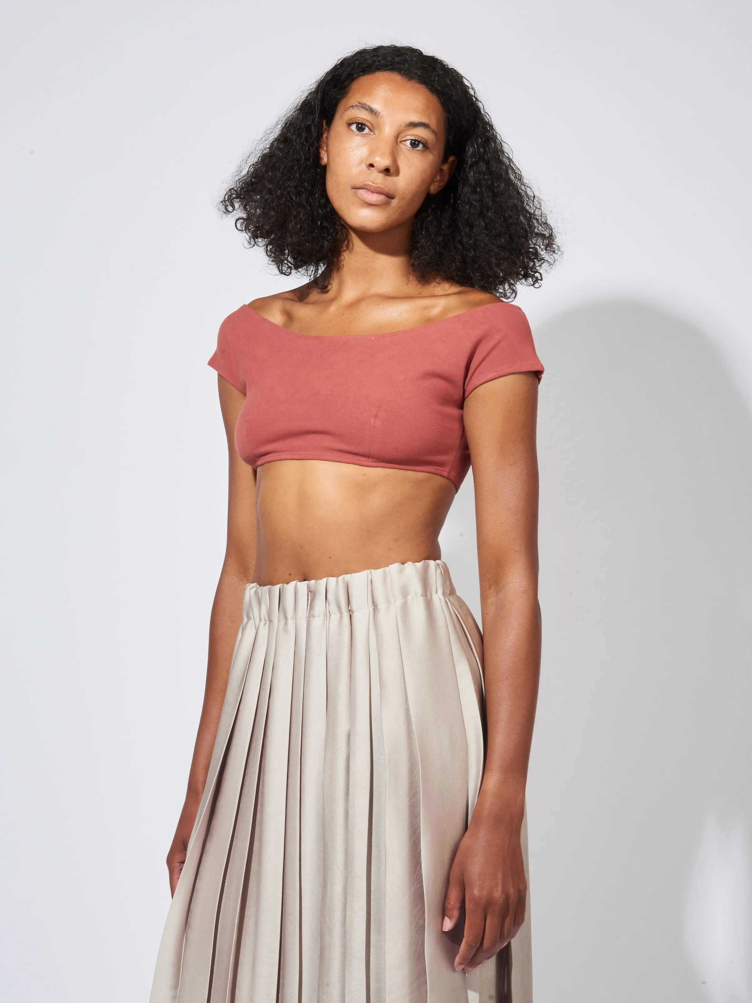 Red Clay Salinas Crop Top sold by Frances May Houseline product image thumbnail 2