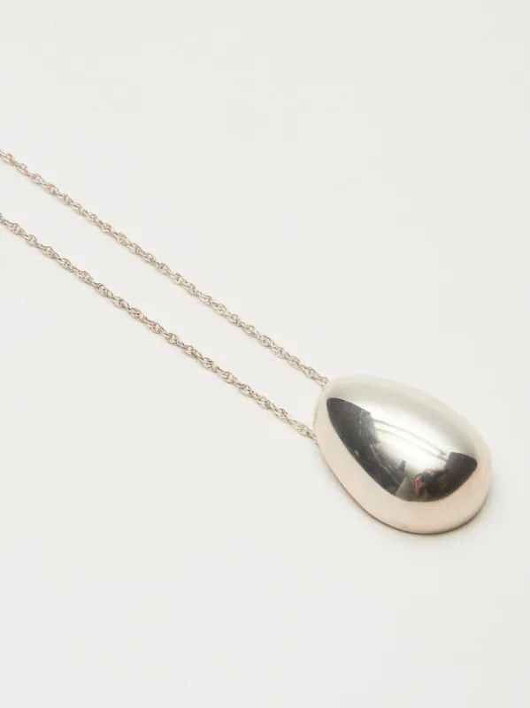 Silver Everyday Egg Pendant sold by Frances May Houseline