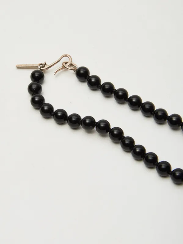 Silver/Onyx Tiny Collar made by Frances May Houseline