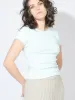 Mint Bellevue Tee sold by Frances May Houseline