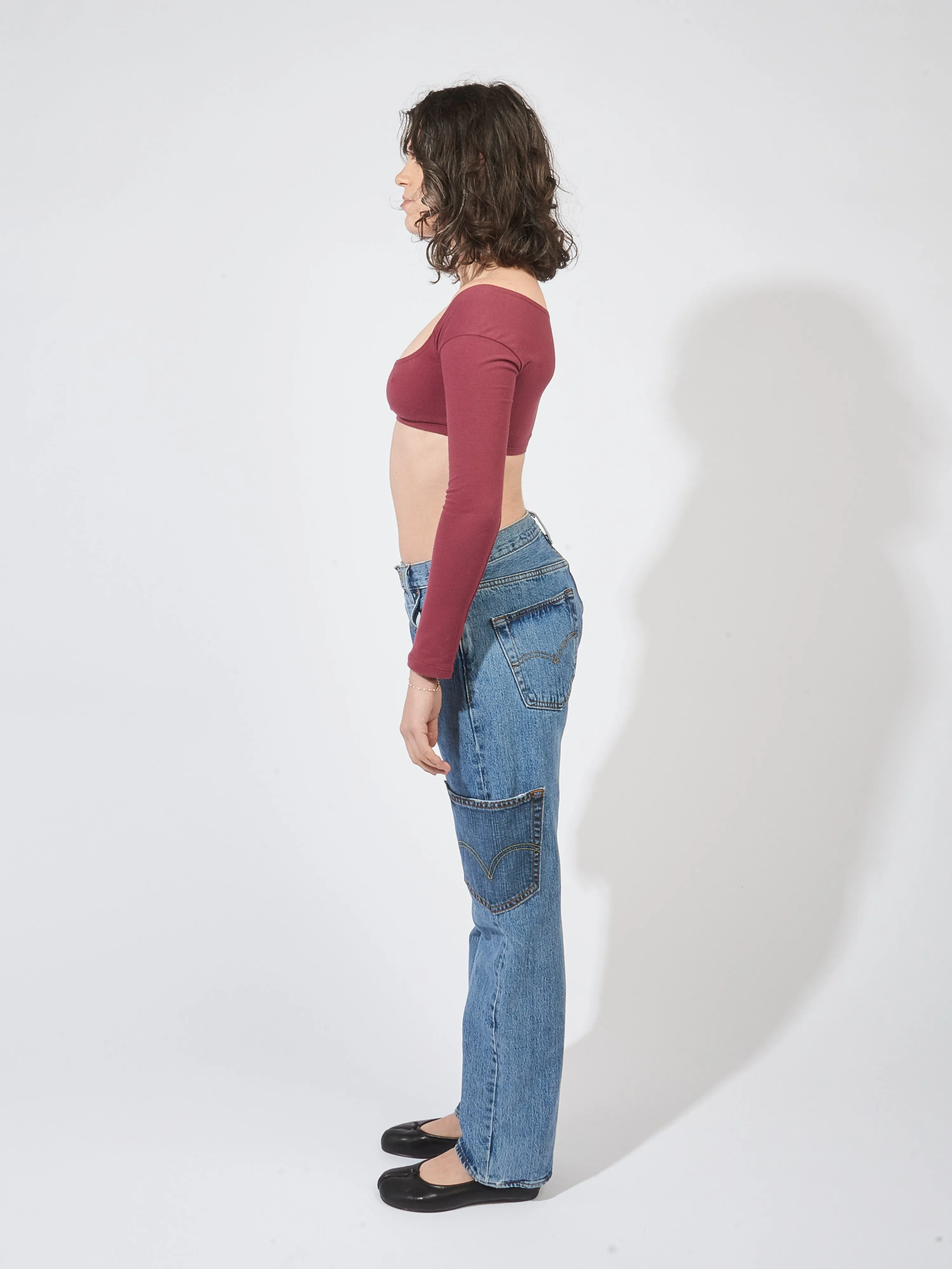 Port El Tigre Chiquito L/S Crop Top sold by Frances May Houseline product image thumbnail 4