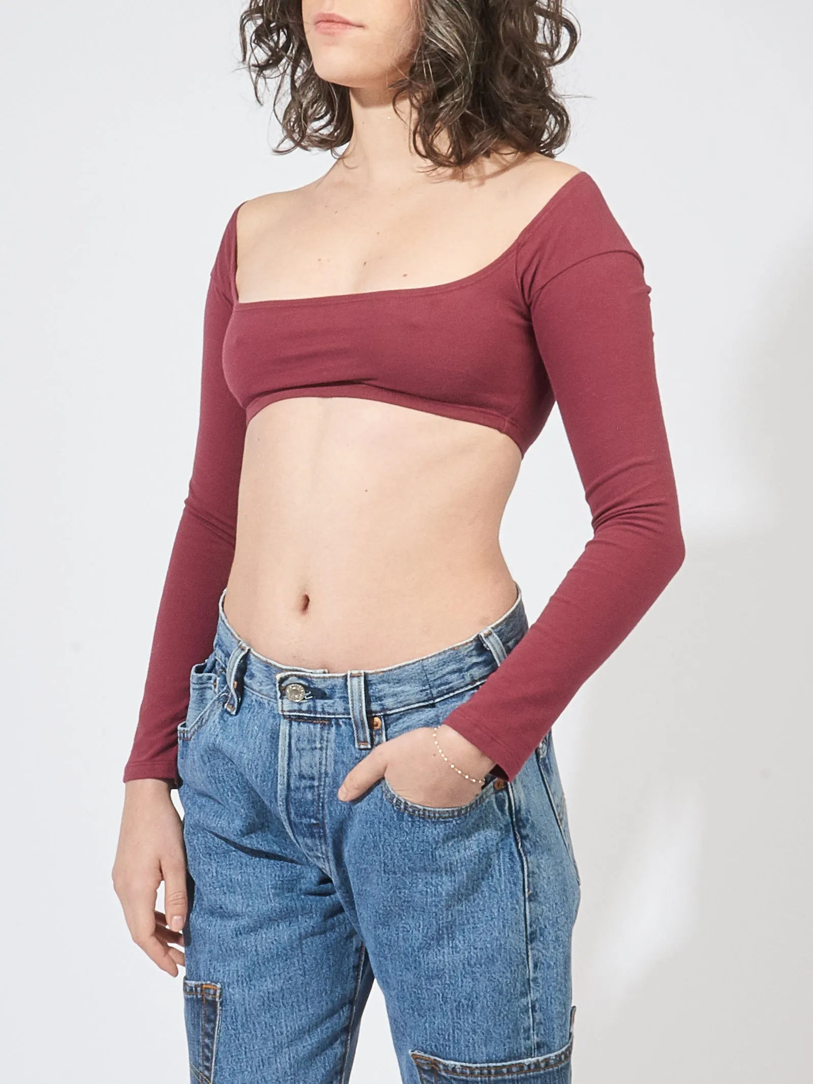 Port El Tigre Chiquito L/S Crop Top sold by Frances May Houseline product image thumbnail 3