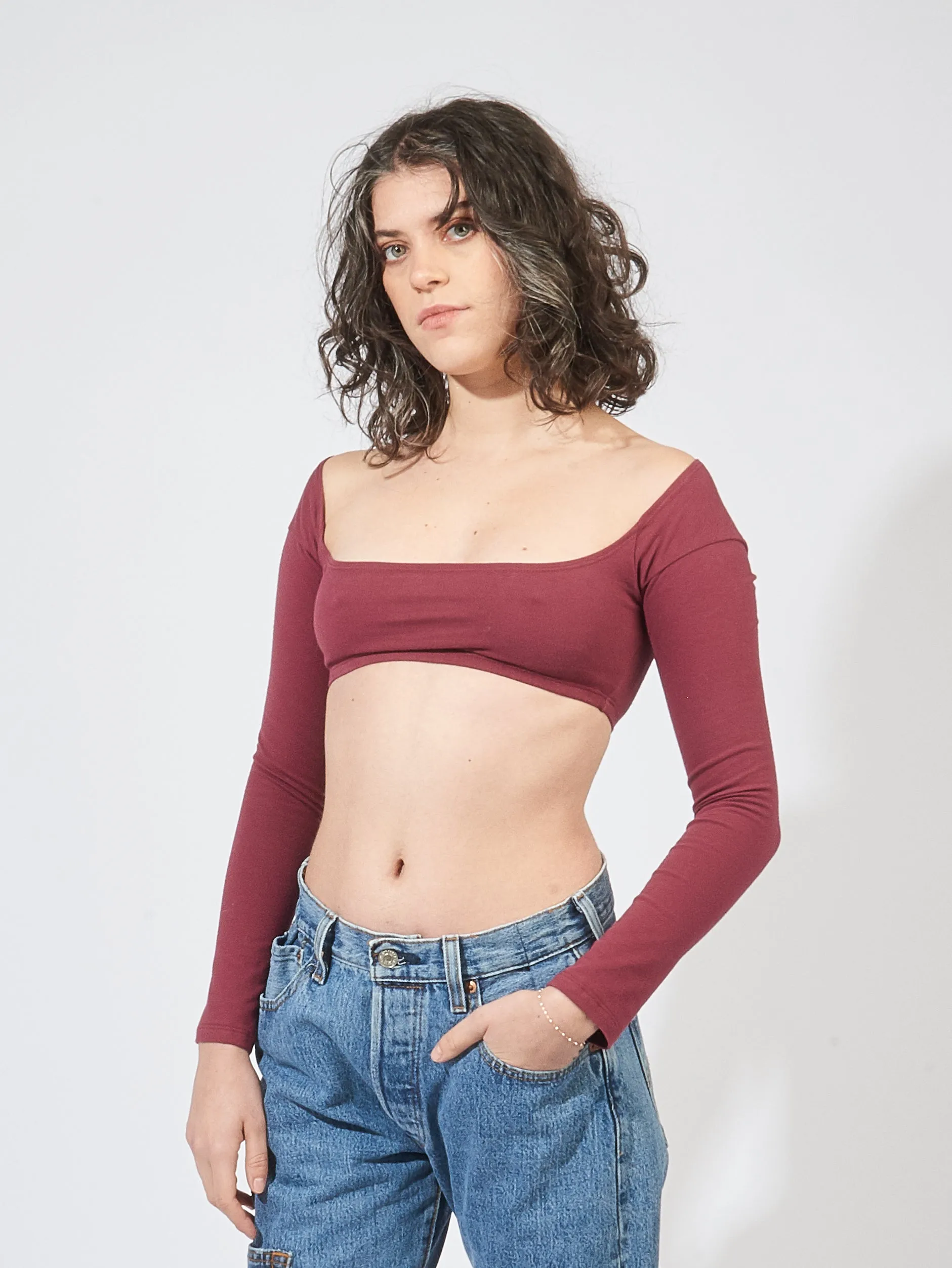 Port El Tigre Chiquito L/S Crop Top sold by Frances May Houseline product image thumbnail 2