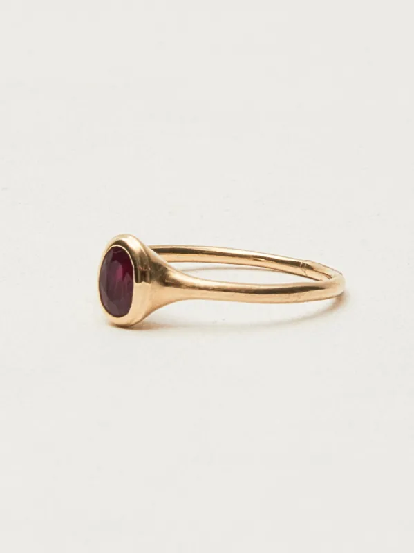 Faceted Ruby Ondine Ring sold by Frances May Houseline