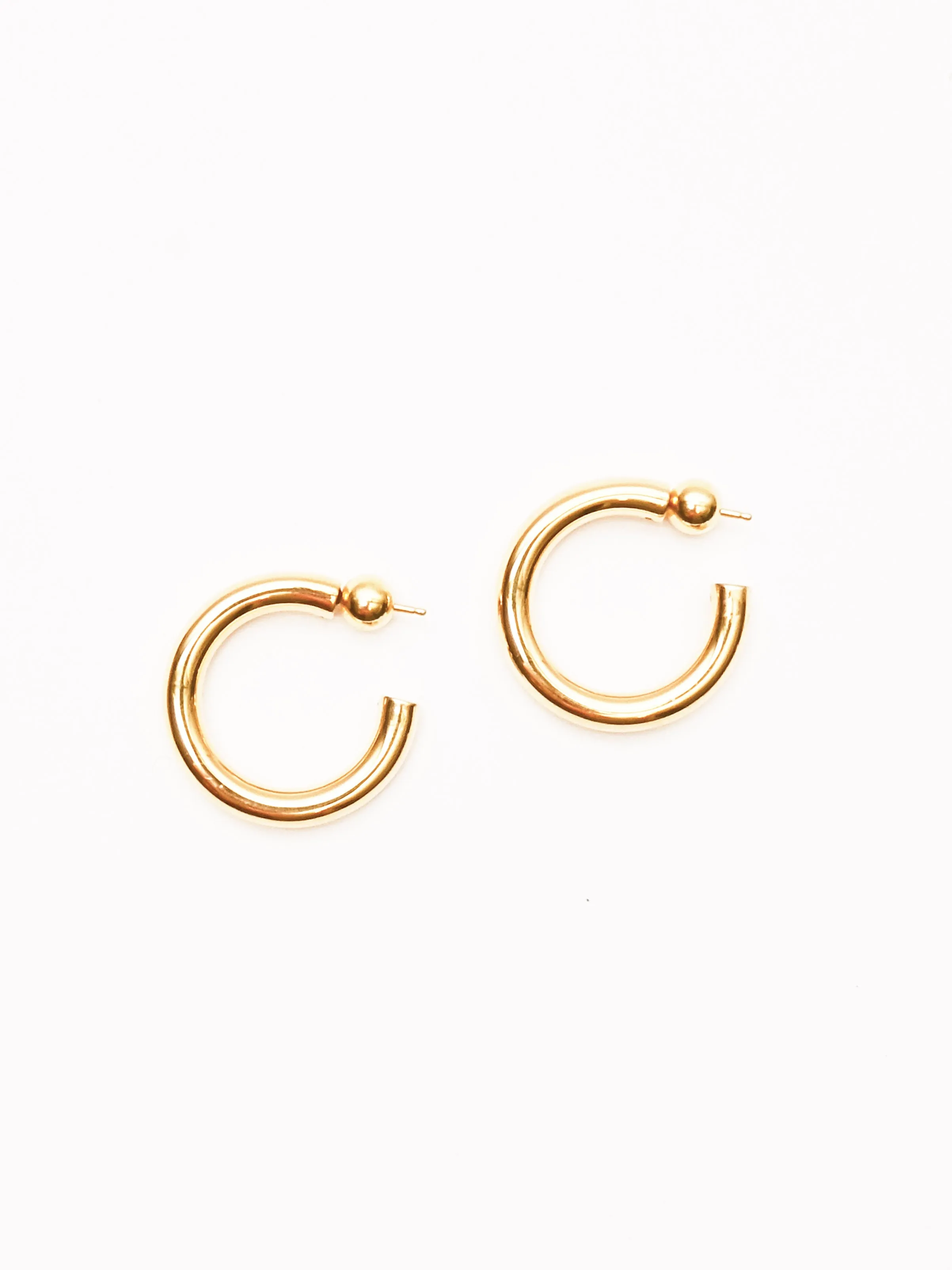 Gold Small Everyday Hoops sold by Frances May Houseline