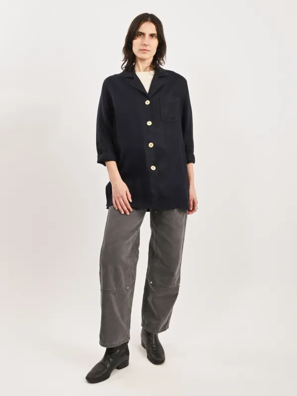 Black Linen Jacket sold by Frances May Houseline