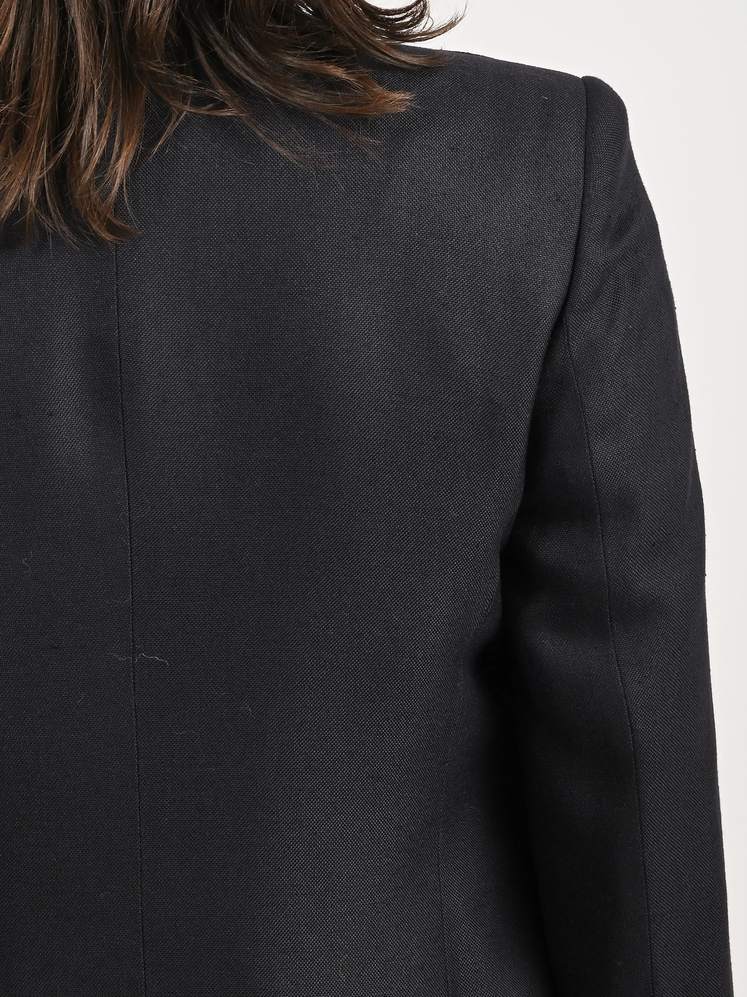 Navy Double Breasted Boxy Blazer sold by Frances May Houseline product image thumbnail 5