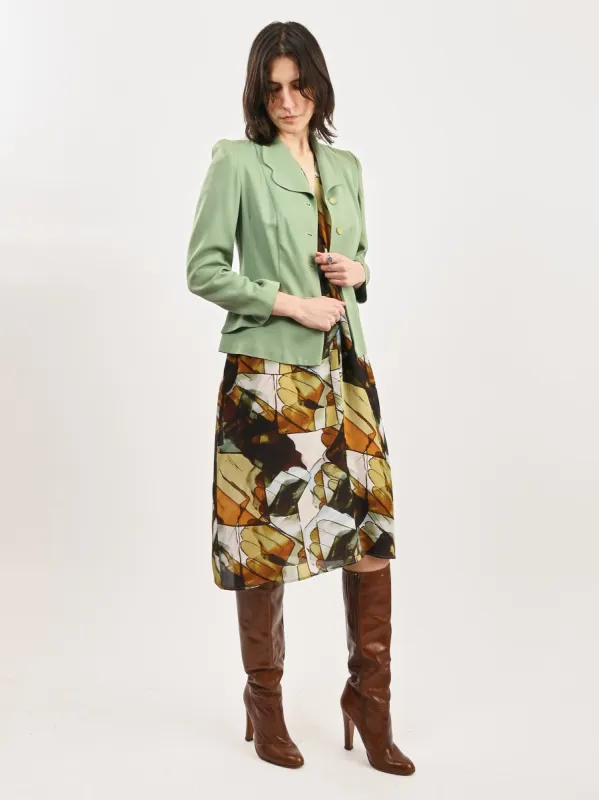 Mint Green 1940s Jacket sold by Frances May Houseline