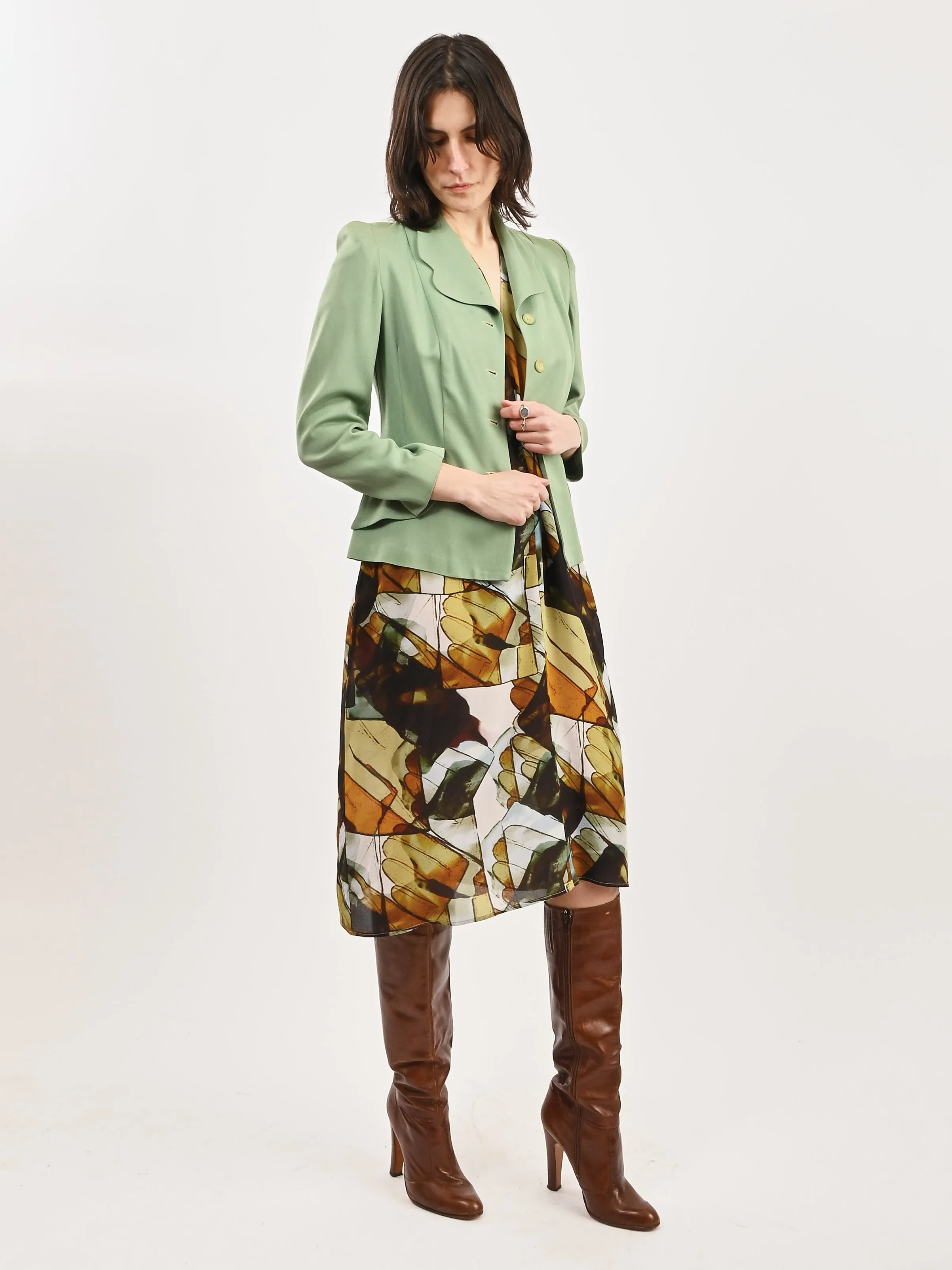 Mint Green 1940s Jacket sold by Frances May Houseline