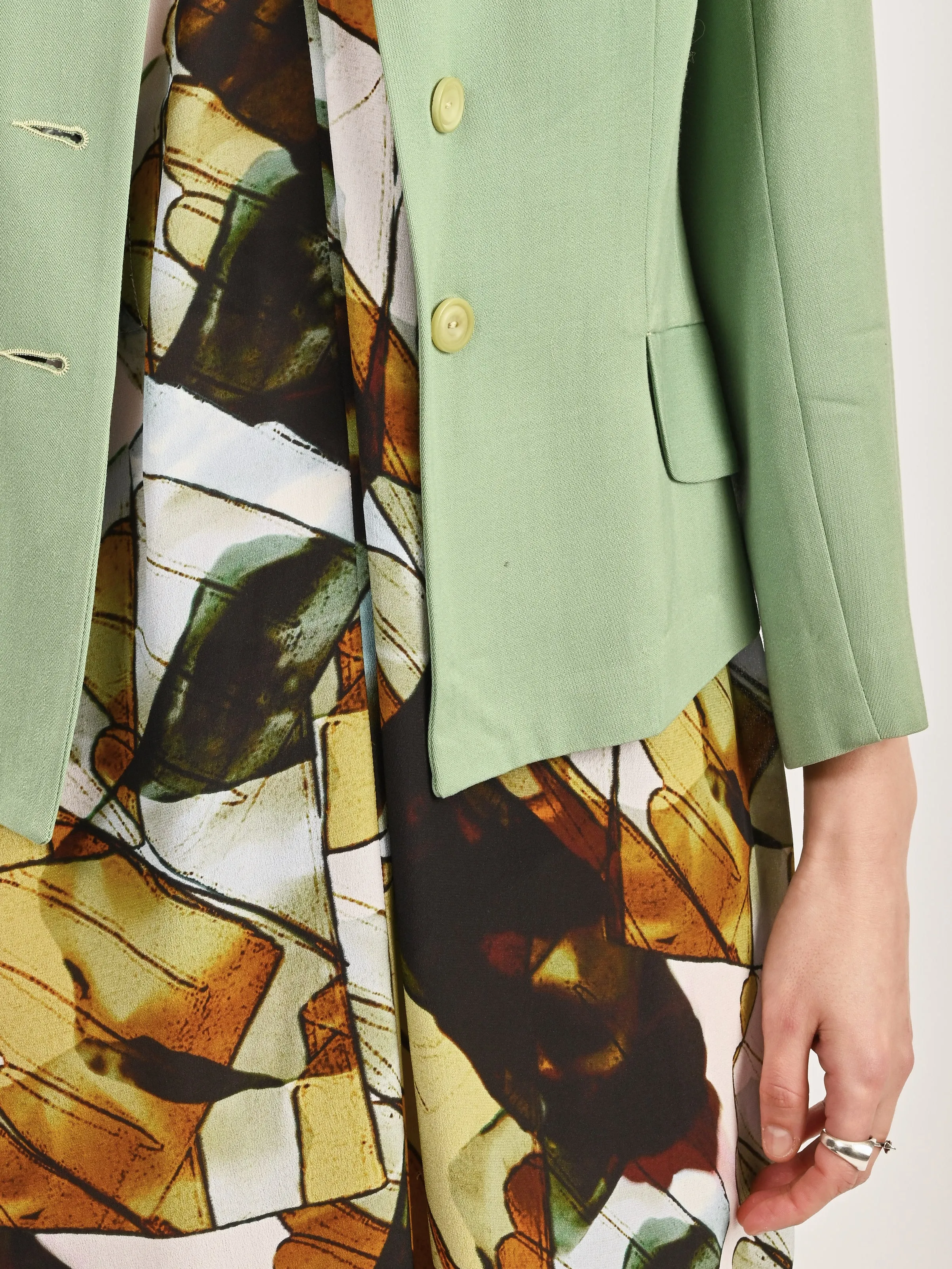 Mint Green 1940s Jacket sold by Frances May Houseline product image thumbnail 5