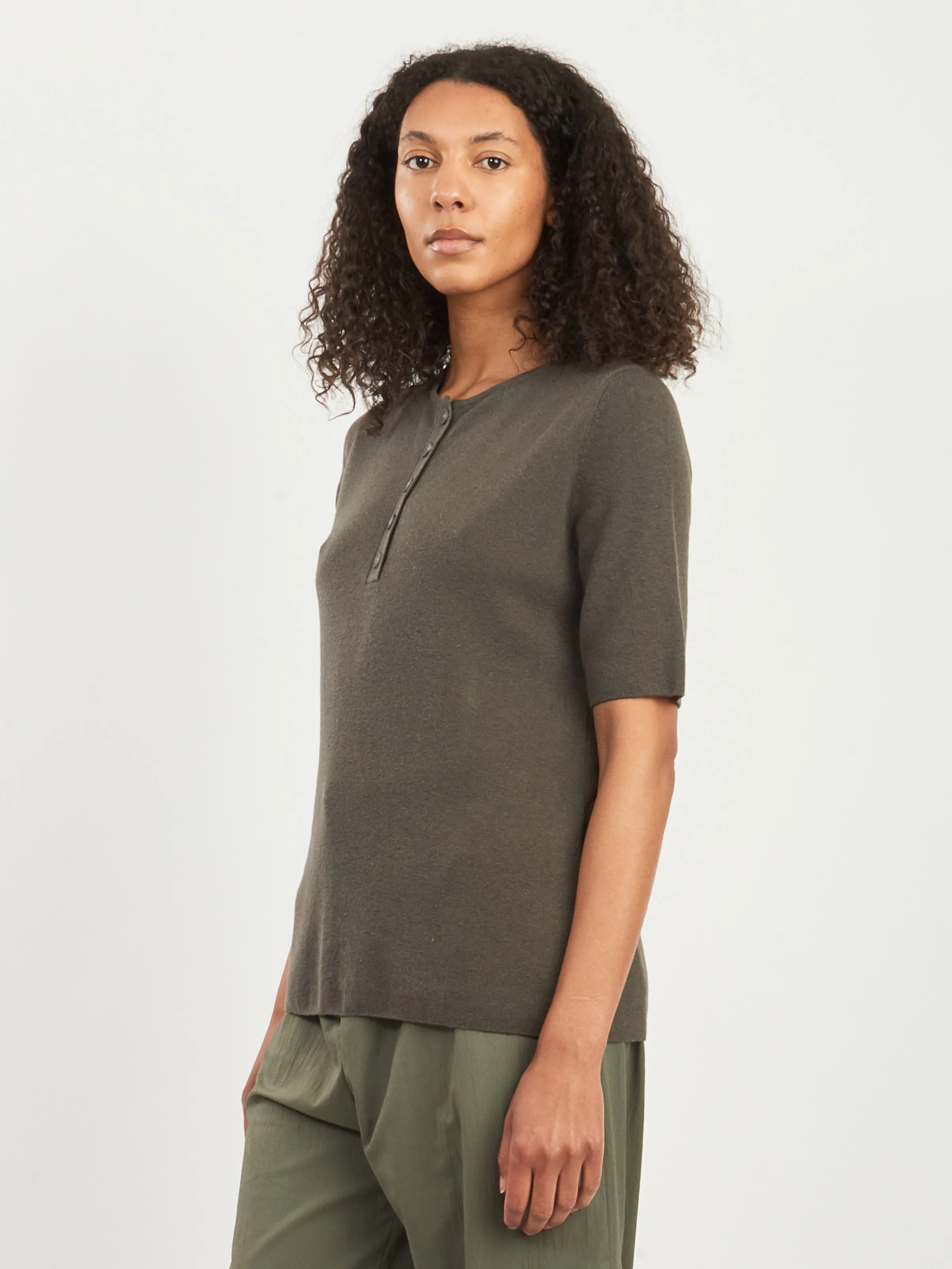 Coal Rib Henley sold by Frances May Houseline product image thumbnail 2