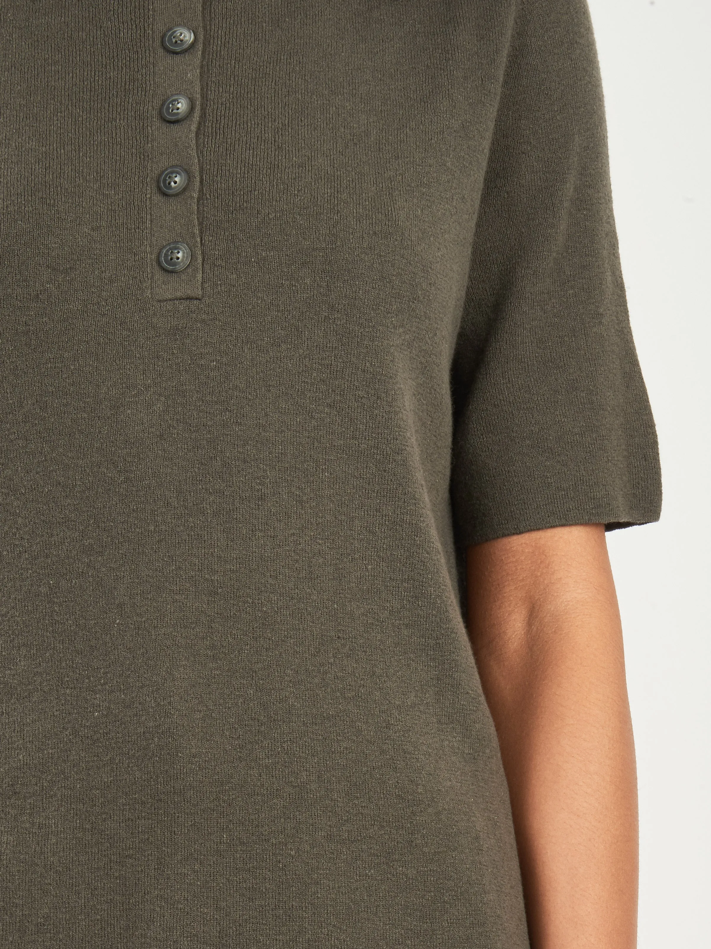 Coal Rib Henley sold by Frances May Houseline product image thumbnail 3