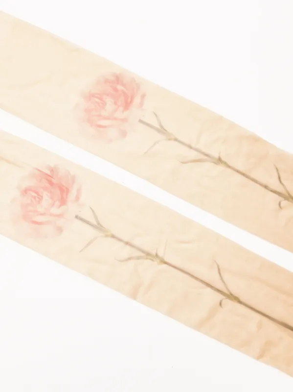 Nude Sheer Carnation Tights made by Simone Rocha