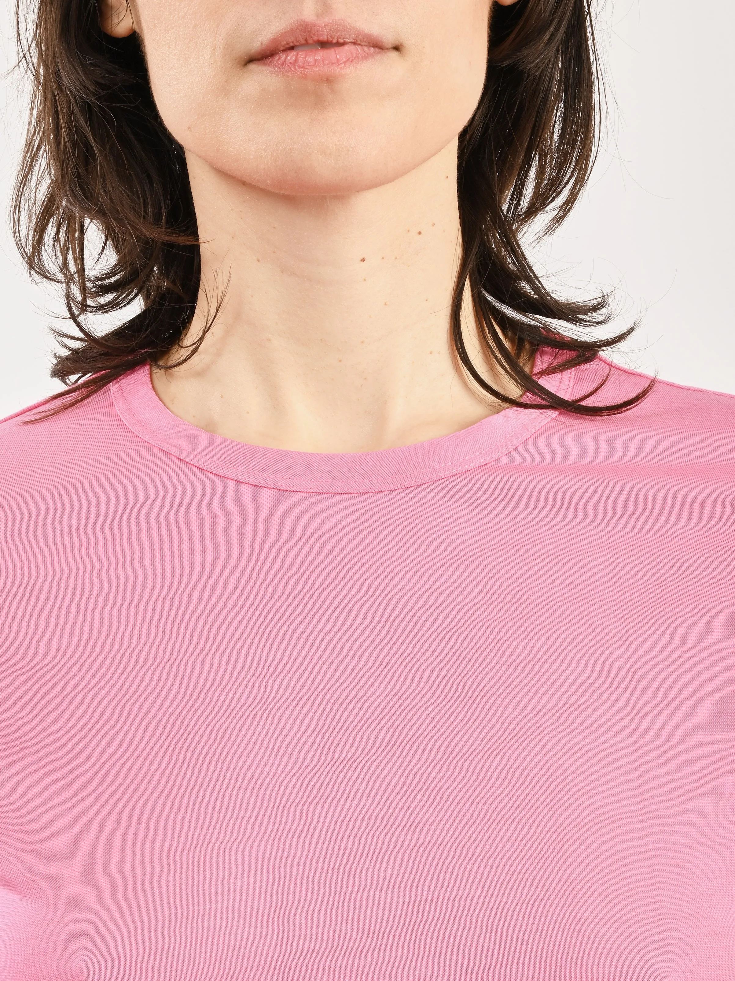 Bright Pink Easy L/S T-Shirt W/Bow Tails sold by Frances May Houseline product image thumbnail 3