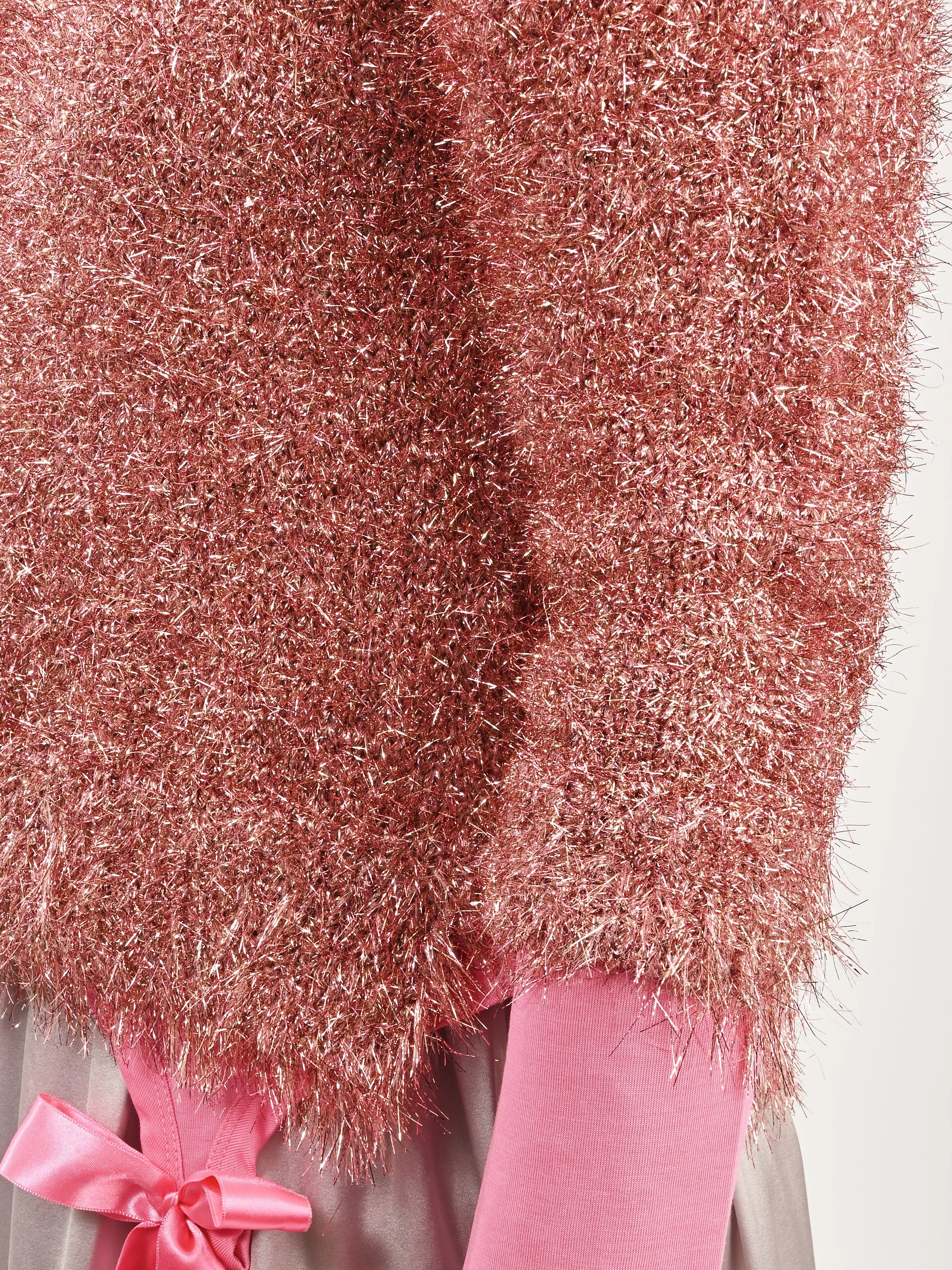Pink Tinsel Knit Sweater Jacket sold by Frances May Houseline product image thumbnail 5