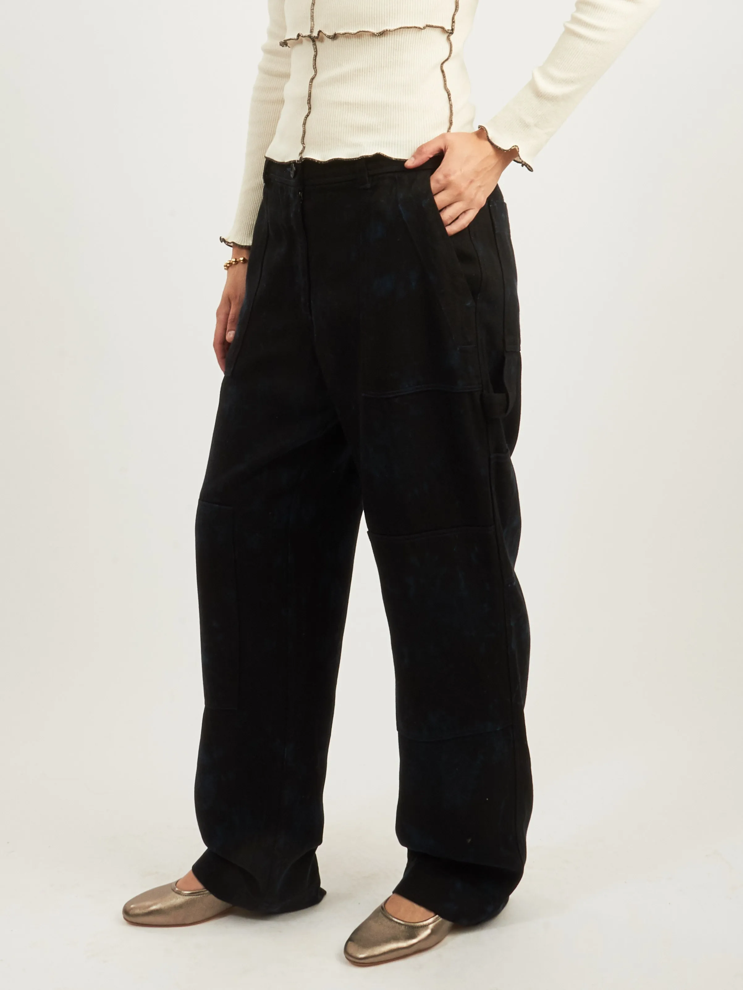 Dark Indigo Work Pant sold by Frances May Houseline product image thumbnail 2