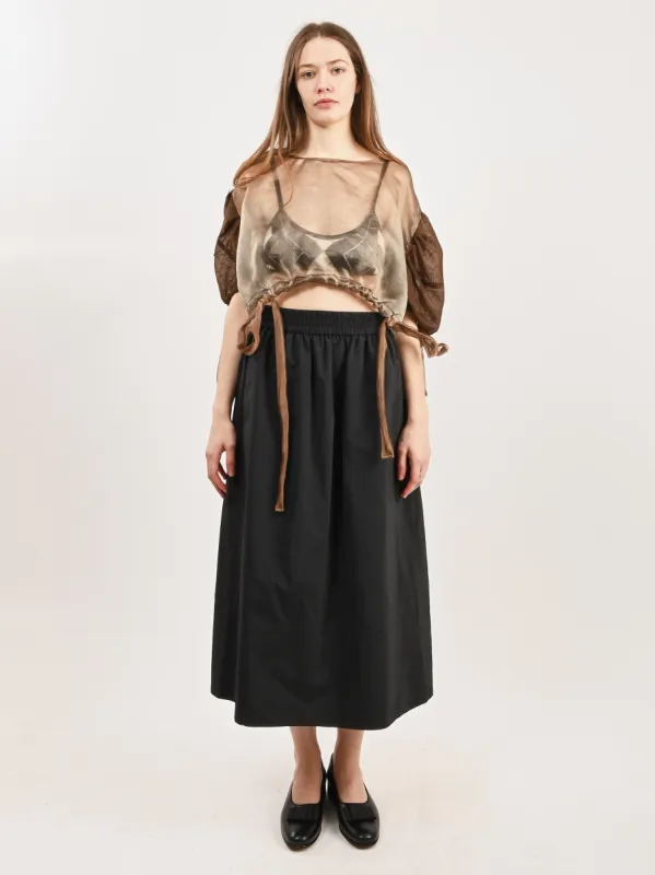 Brown Crop Top made by Frances May Houseline