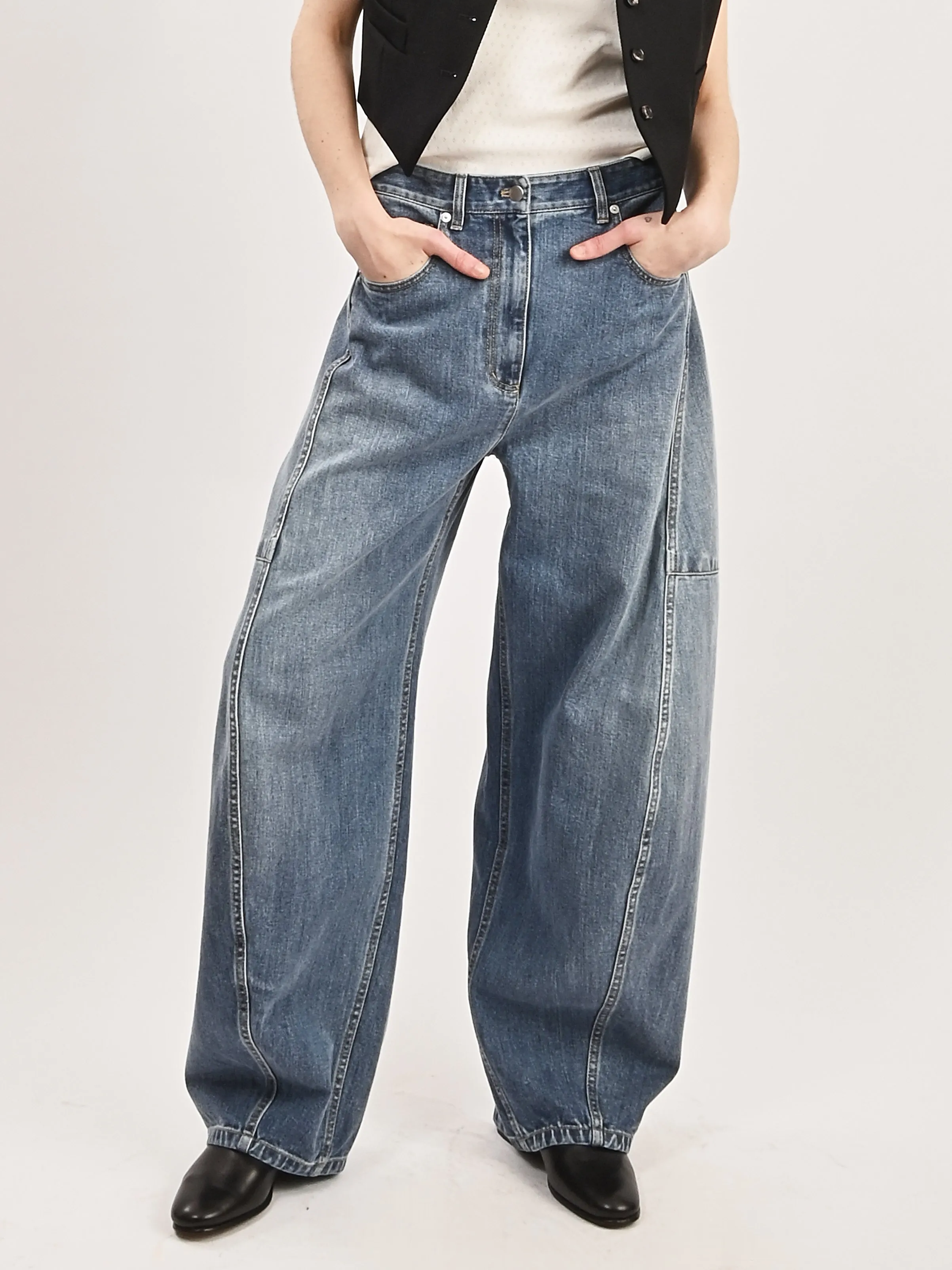 Classic Blue Wash Denim Sid Jean sold by Frances May Houseline product image thumbnail 2