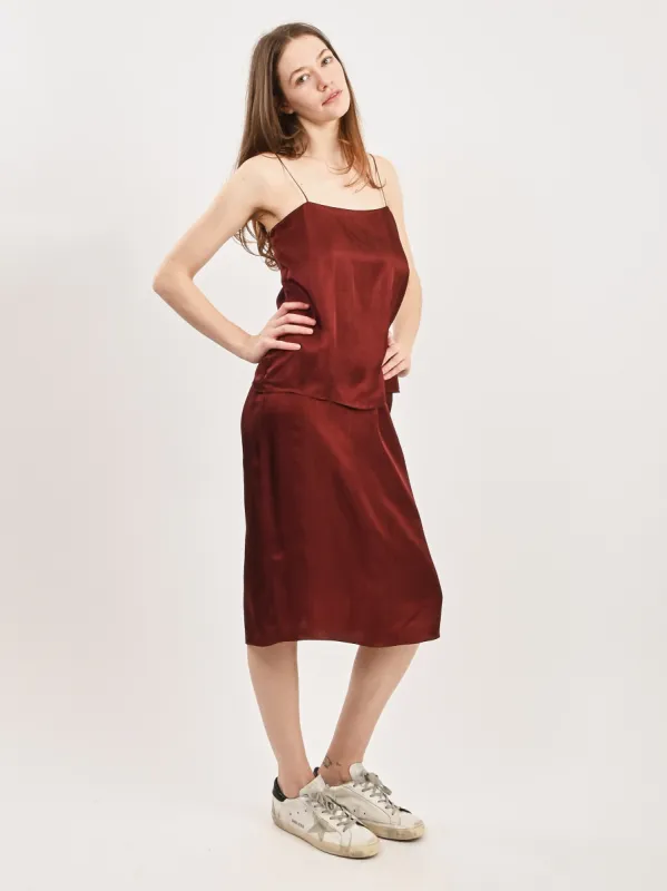 Port Wine The Slip Cami sold by Frances May Houseline