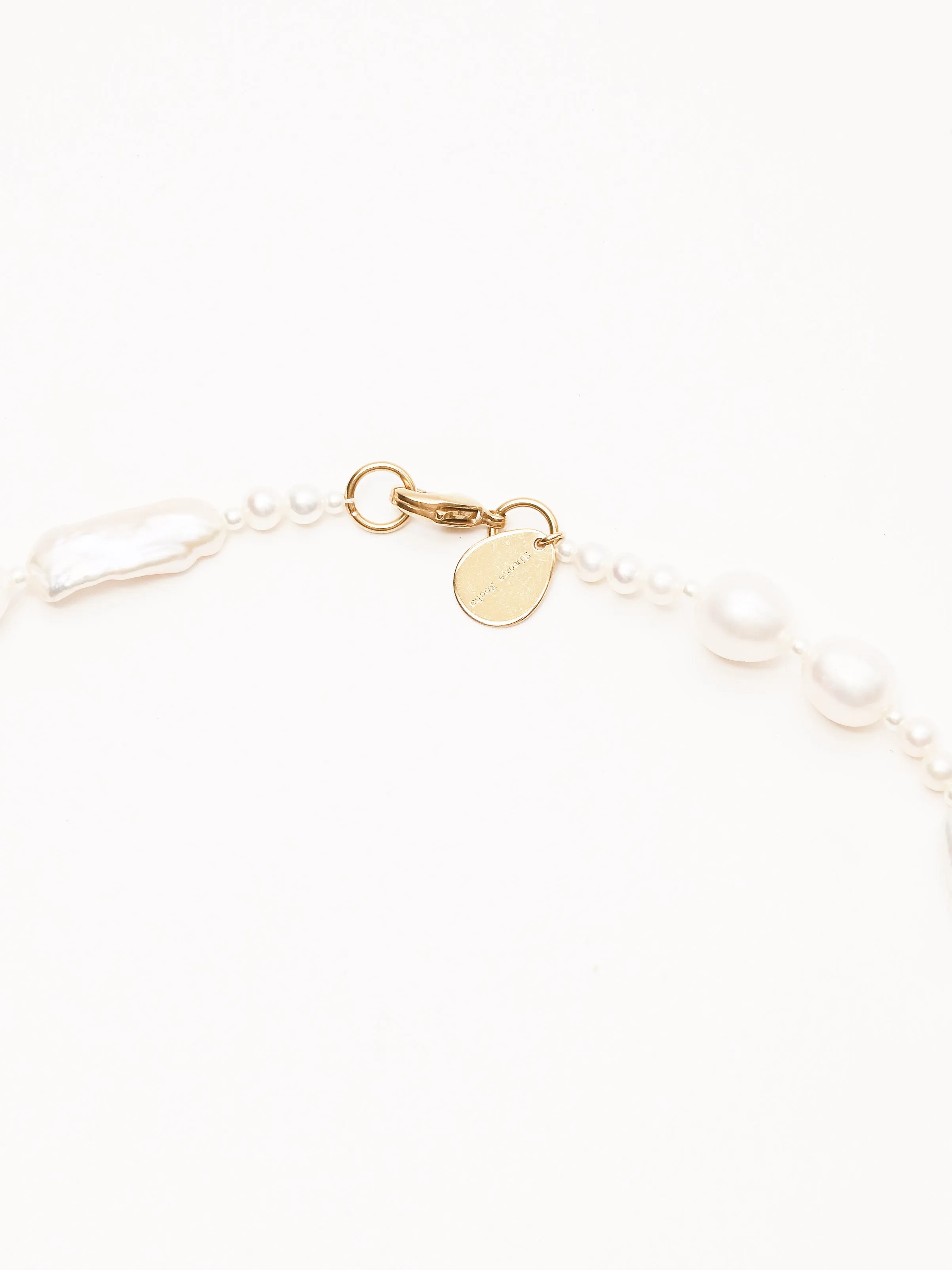 Baroque Pearl Legato Pattern Necklace sold by Frances May Houseline product image thumbnail 5