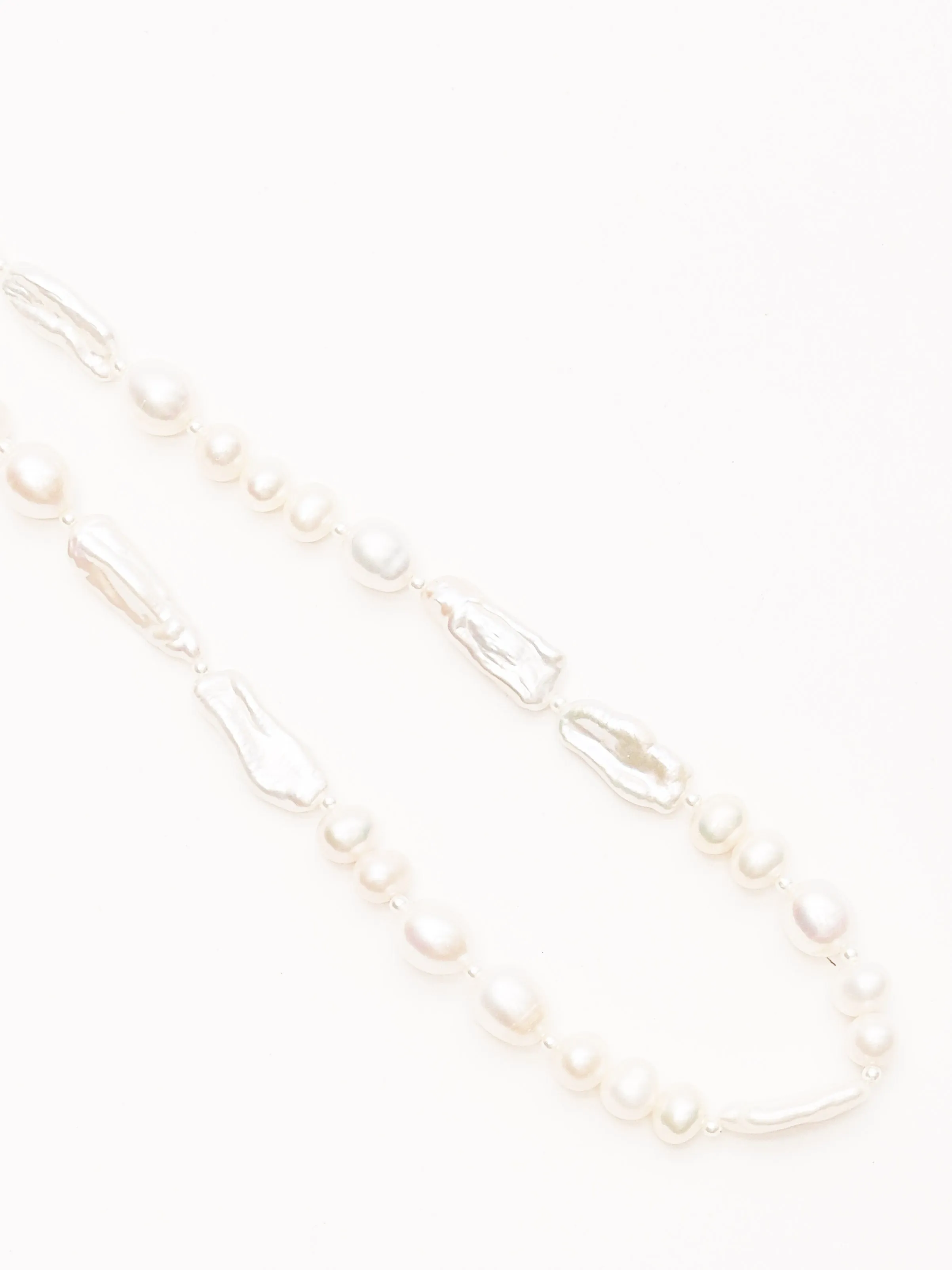 Baroque Pearl Legato Pattern Necklace sold by Frances May Houseline product image thumbnail 4