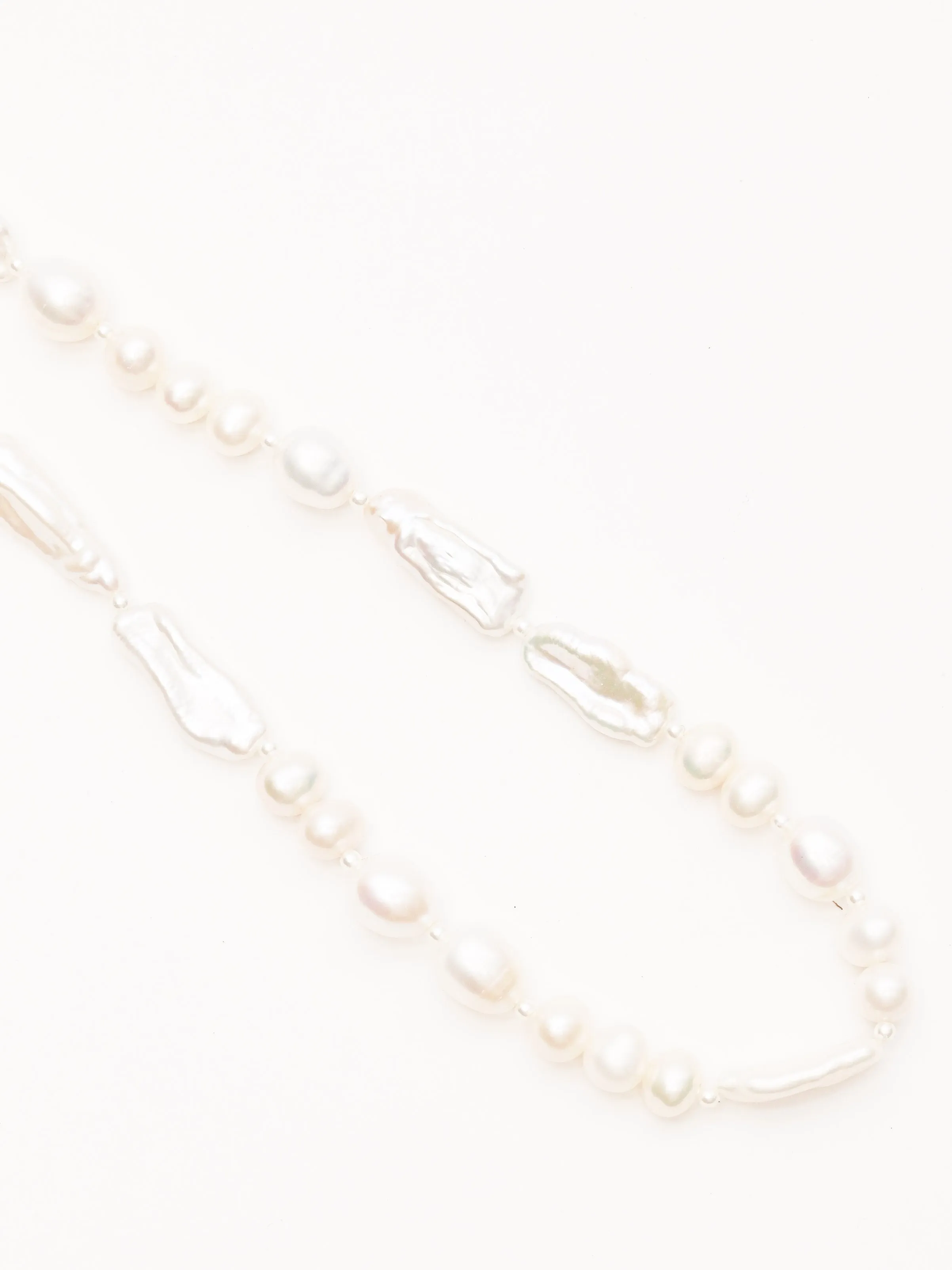 Baroque Pearl Legato Pattern Necklace sold by Frances May Houseline